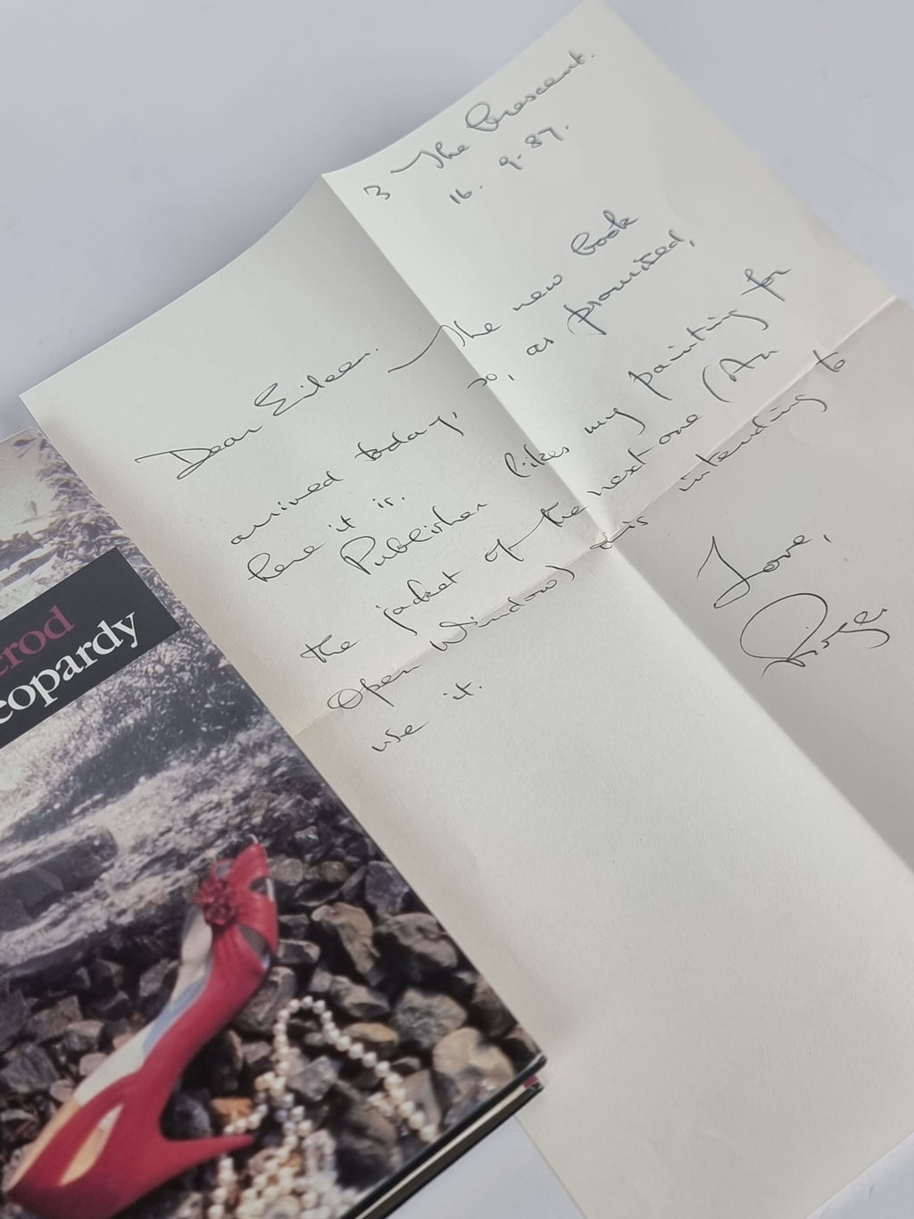 The Second Jeopardy, Roger Ormerod — 1st Edition, Signed & Inscribed, with Letter