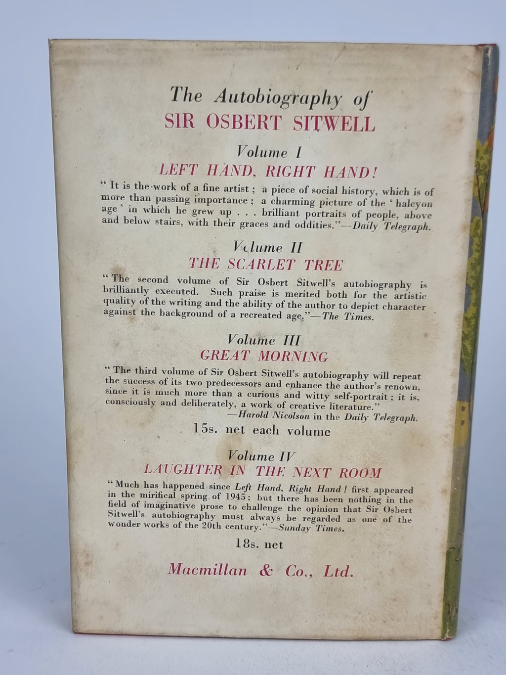The Death of a God and Other Stories, Osbert Sitwell — 1st Edition