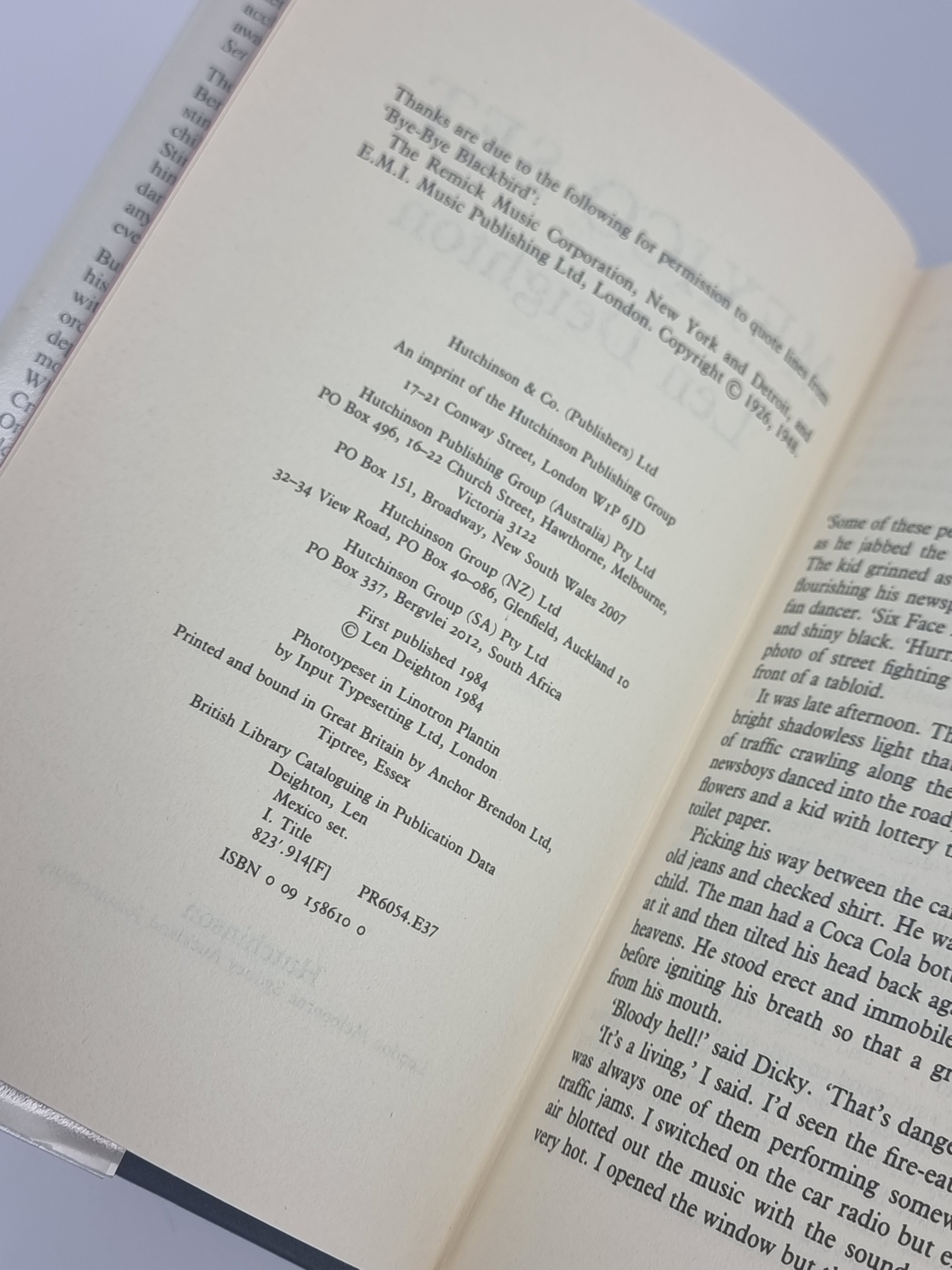 Mexico Set, Len Deighton — 1st Edition