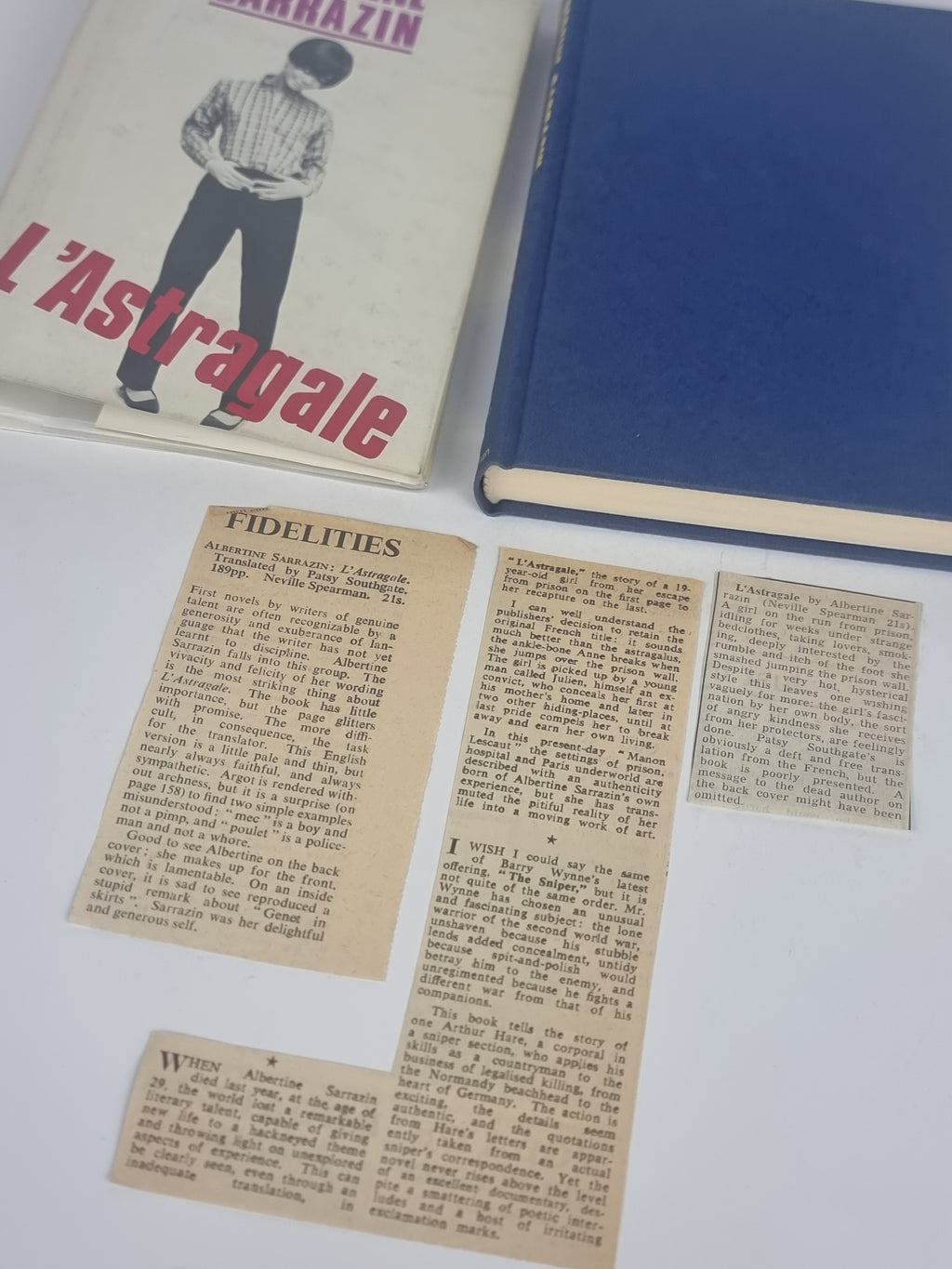 L'Astragale, Albertine Sarrazin — 1st English Edition