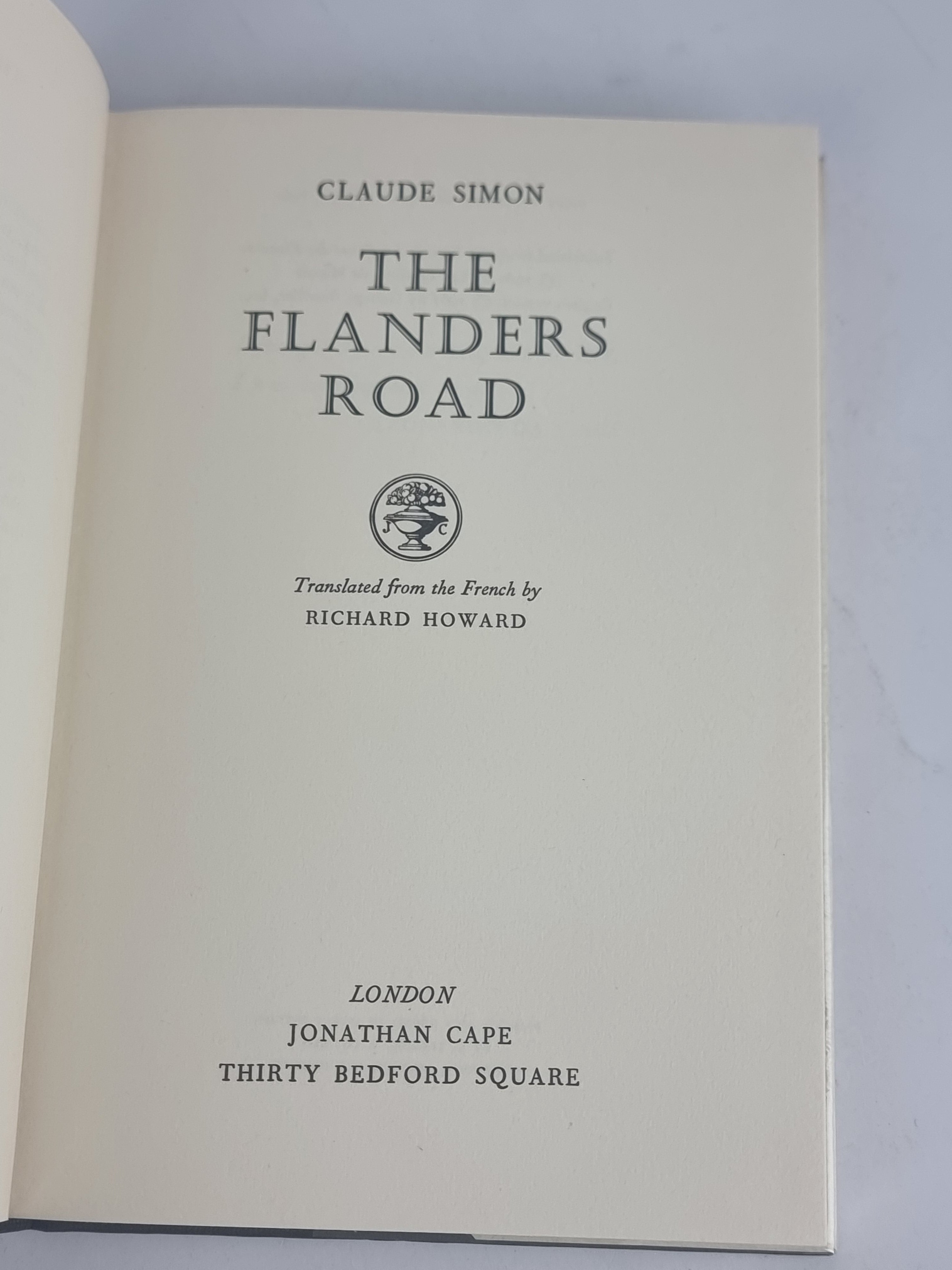 The Flanders Road, Claude Simon — 1st UK Edition