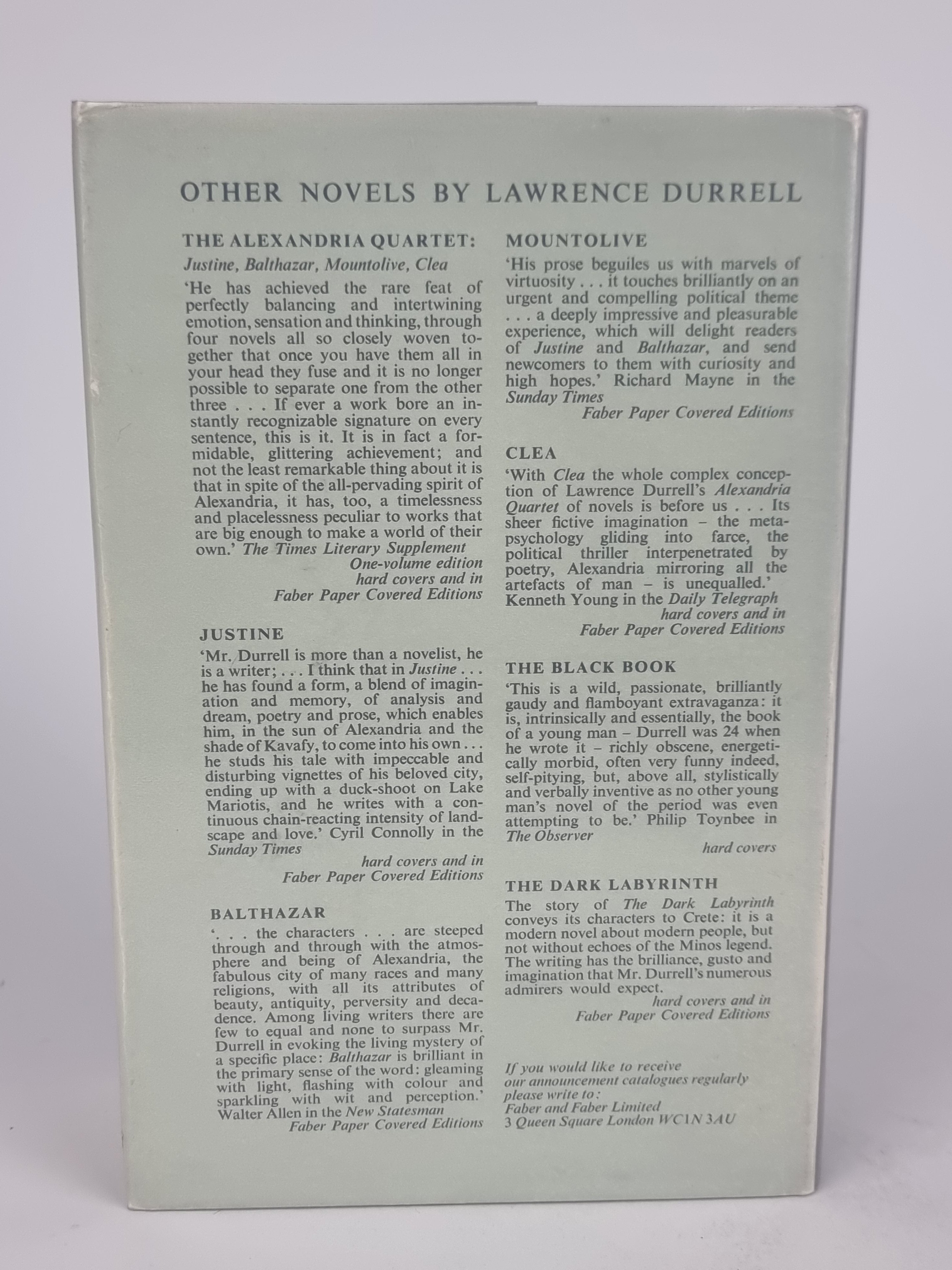The Revolt of Aphrodite, Lawrence Durrell — 1st Edition