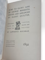Jump to Glory Jane, George Meredith — 1st Edition / Limited Edition (750 UK Copies)