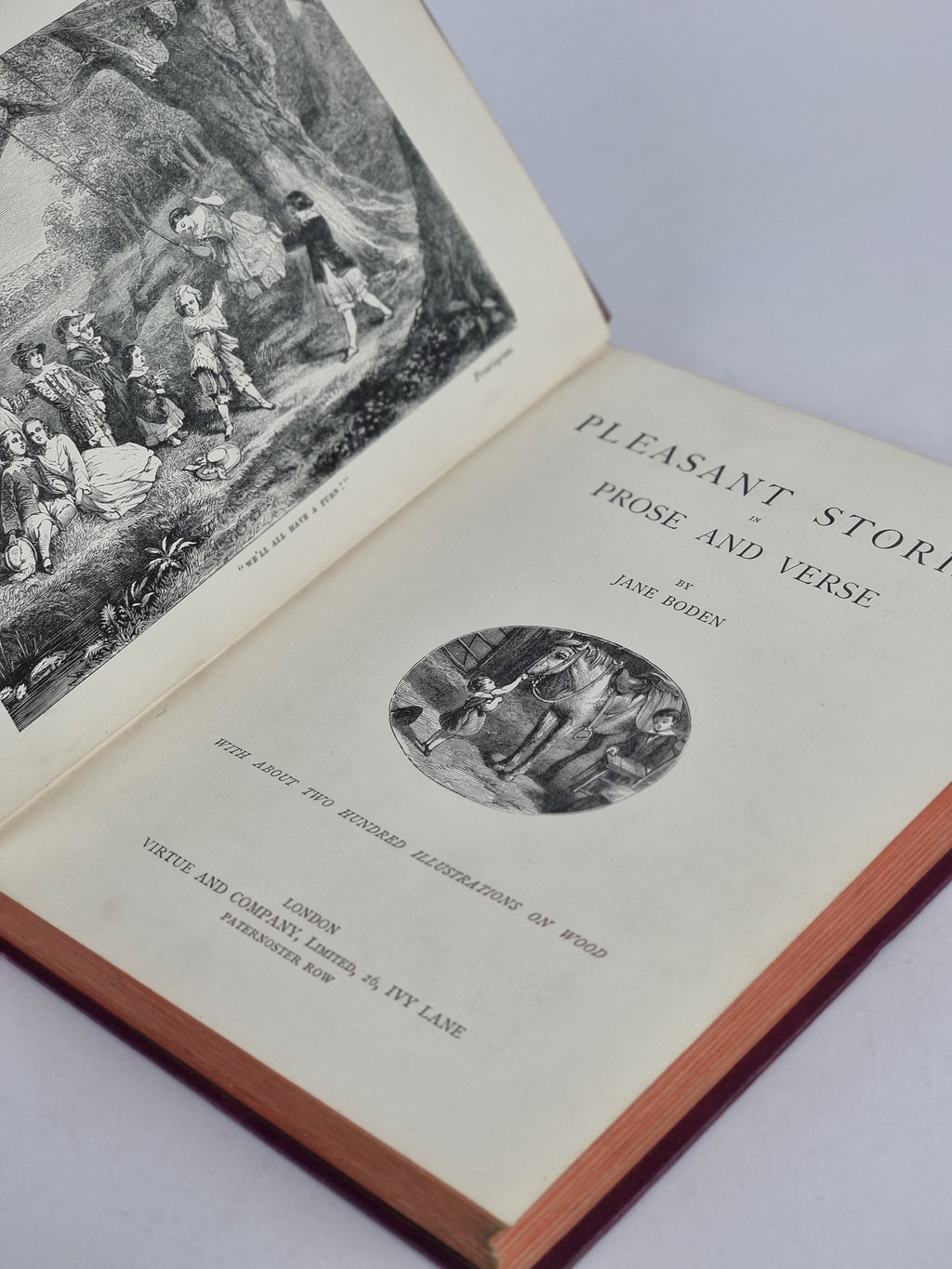Pleasant Stories in Prose and Verse, Jane Boden — 1st Edition Thus