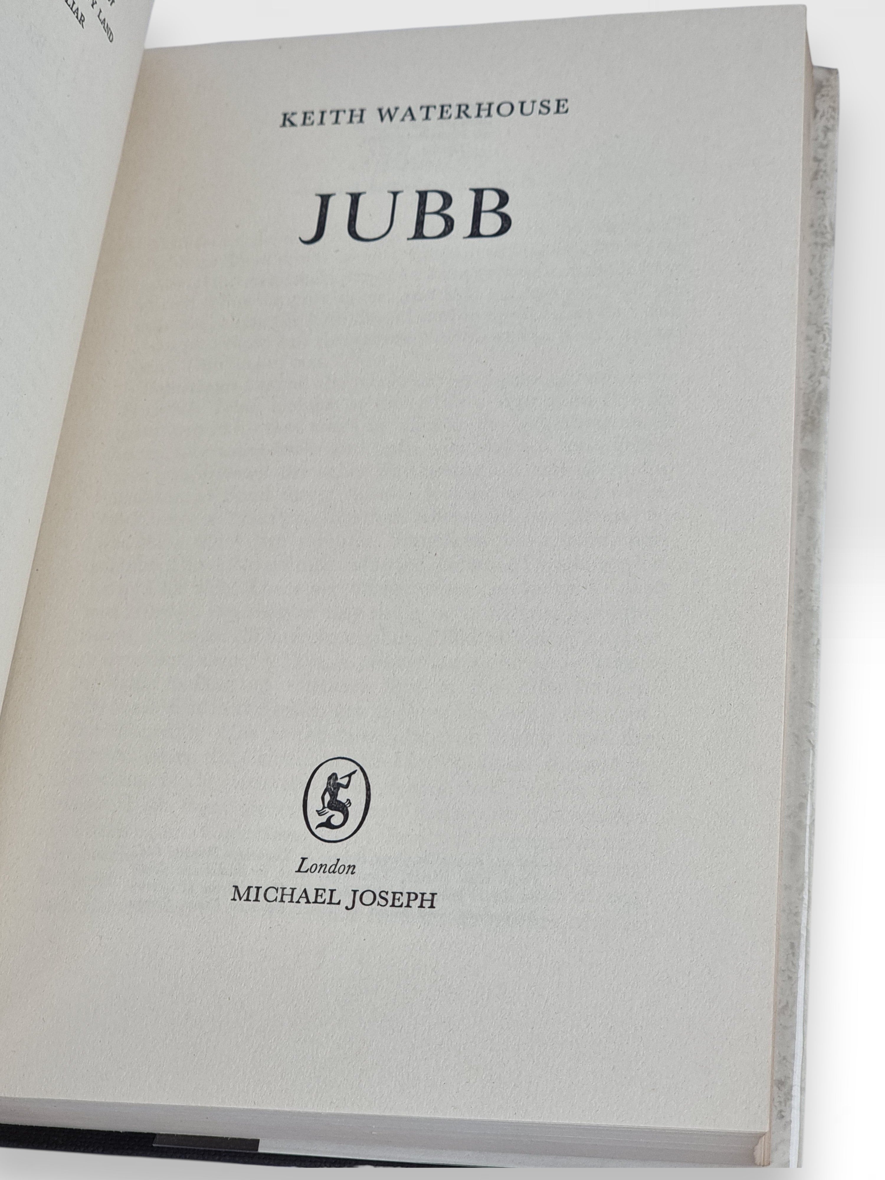 Jubb, Keith Waterhouse — 1st Edition