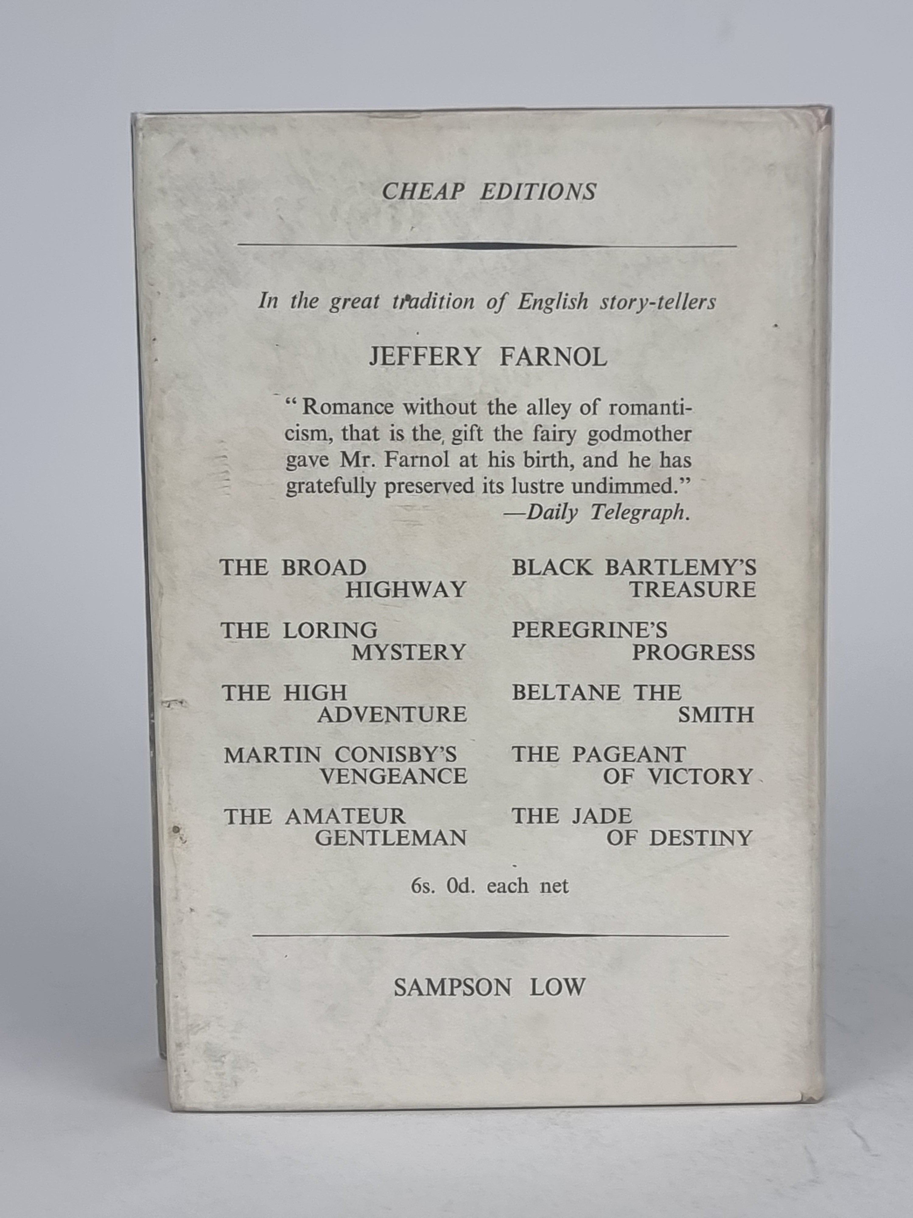 The Fool Beloved, Jeffery Farnol — 1st Edition