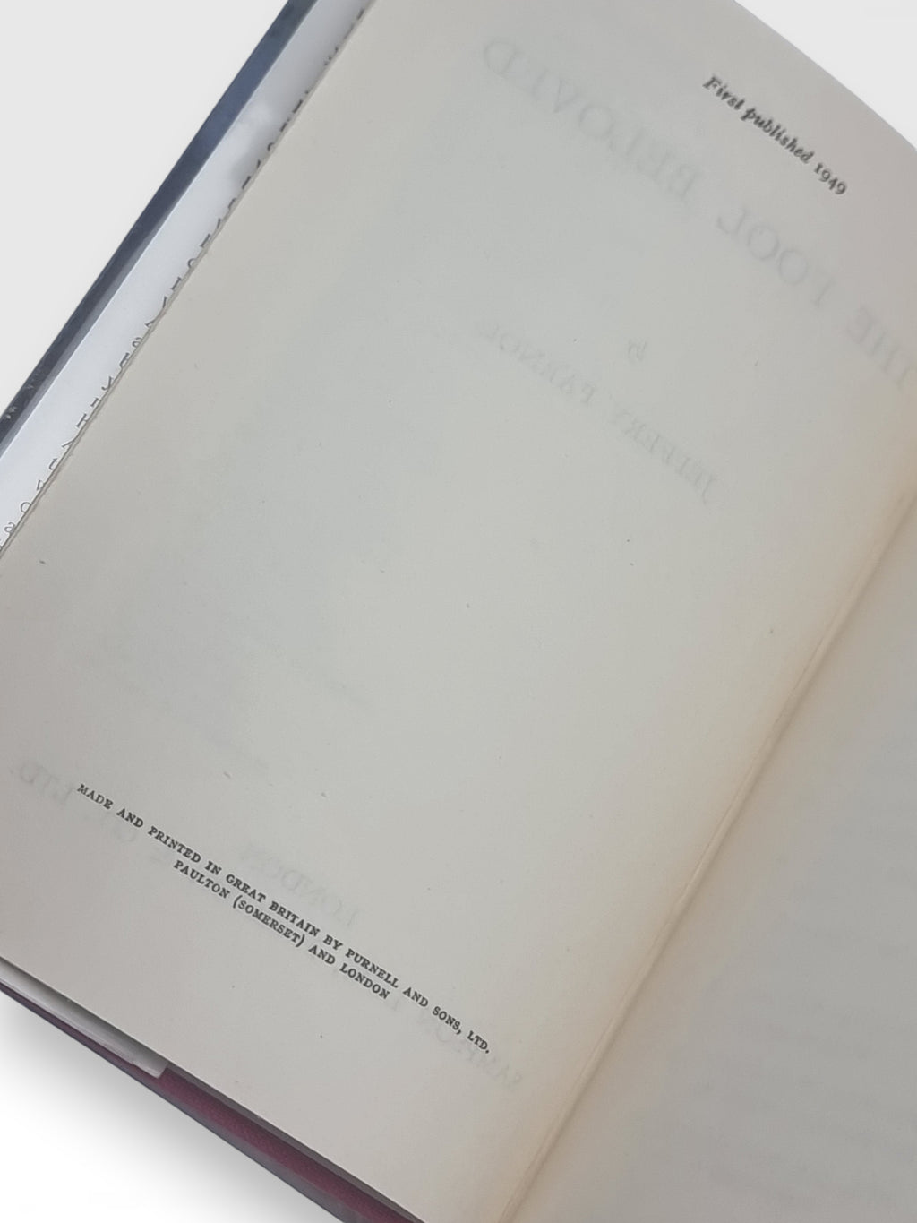 The Fool Beloved, Jeffery Farnol — 1st Edition