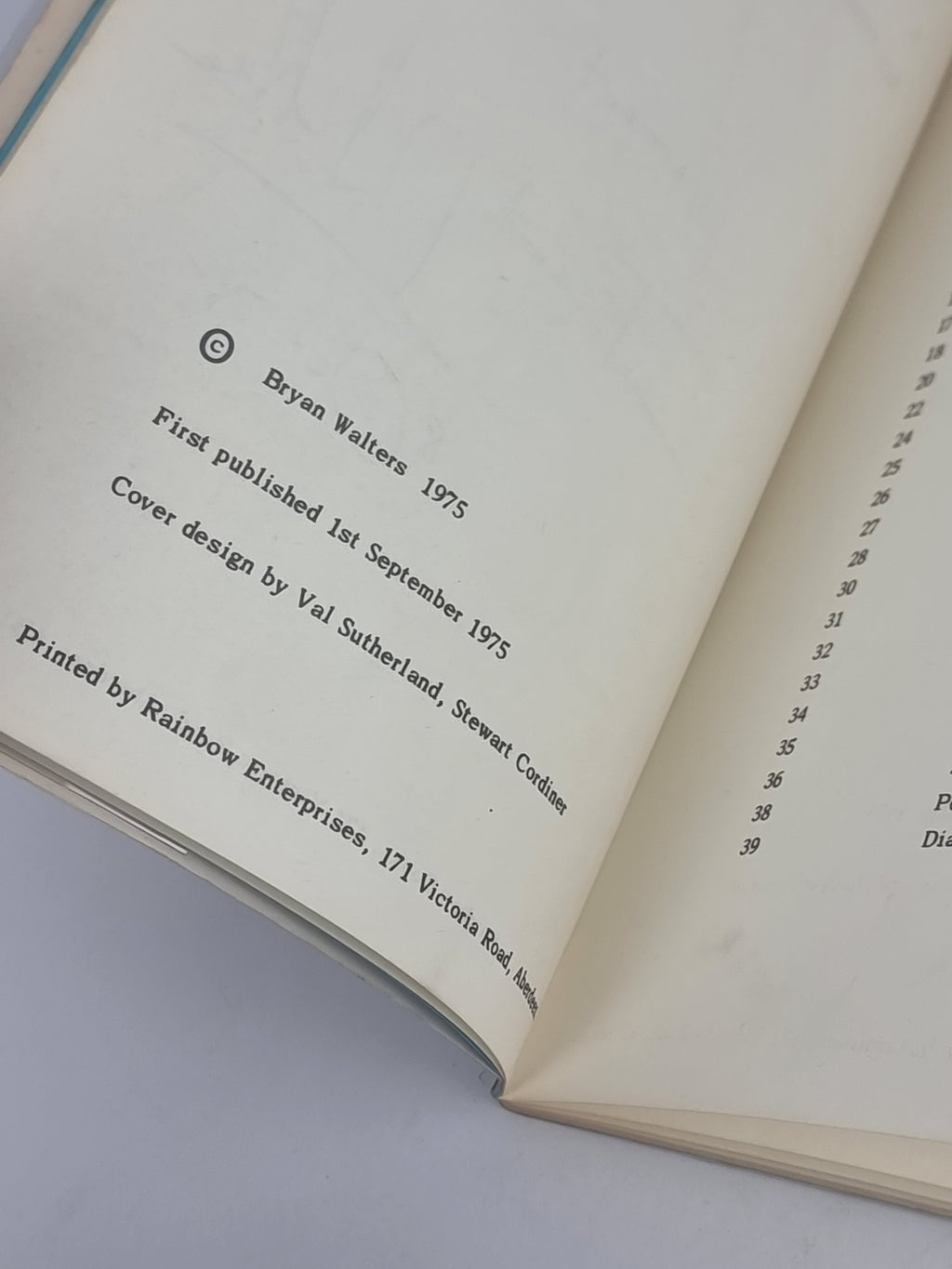 Fyrish: Poems, Bryan Walters — 1st Edition/Signed Presentation Copy