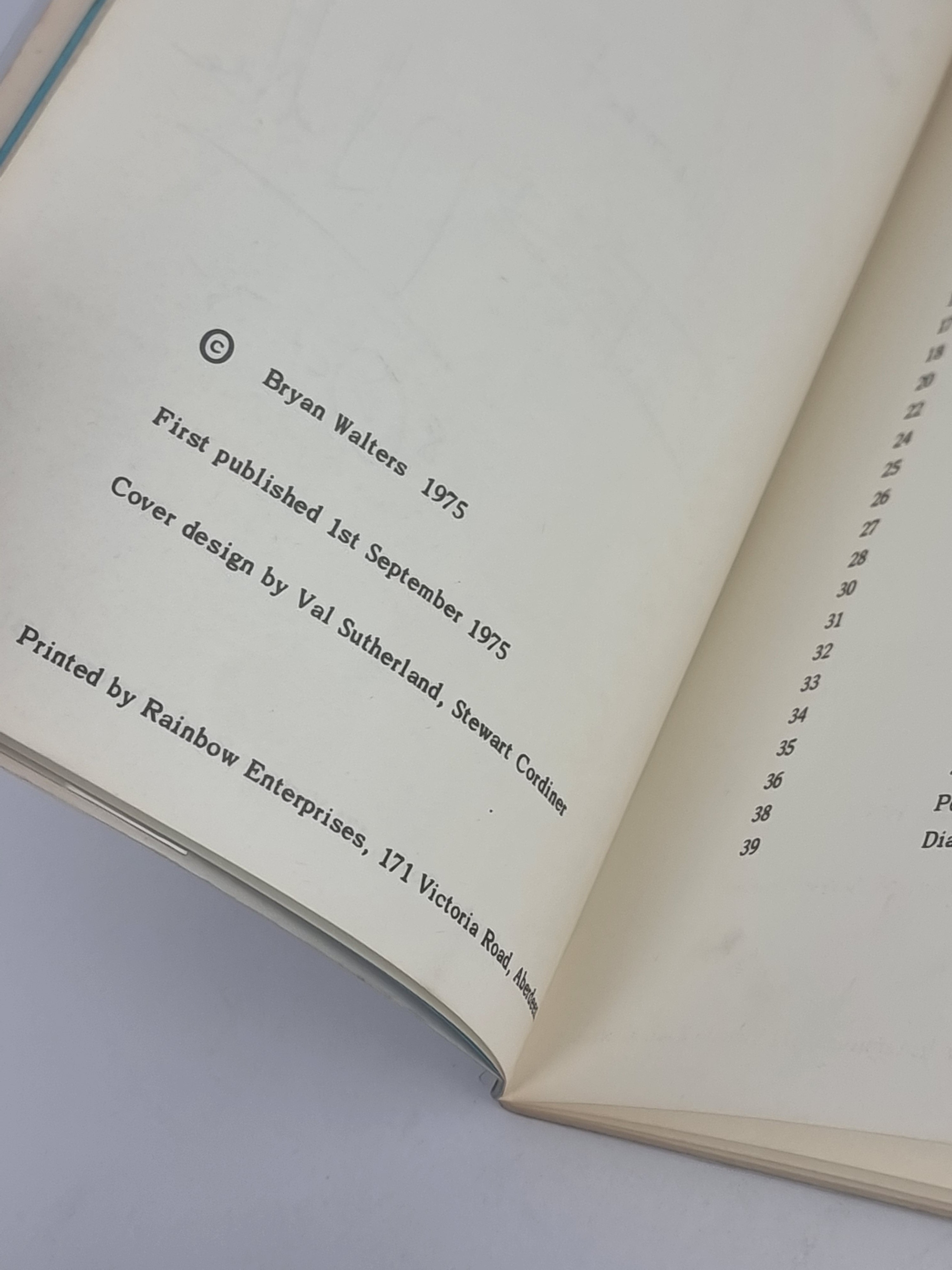 Fyrish: Poems, Bryan Walters — 1st Edition/Signed Presentation Copy