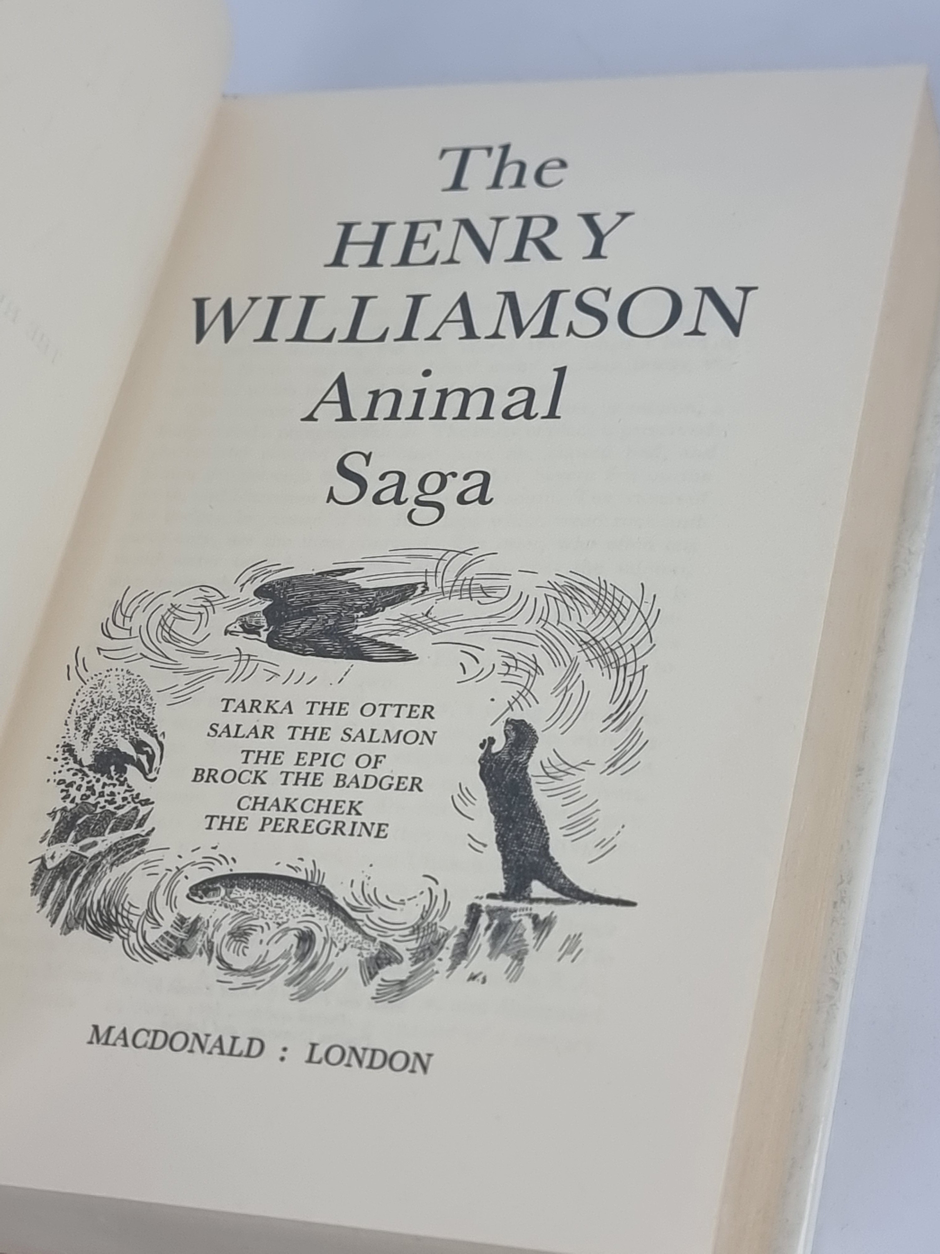 The Henry Williamson Animal Saga — 1st Edition