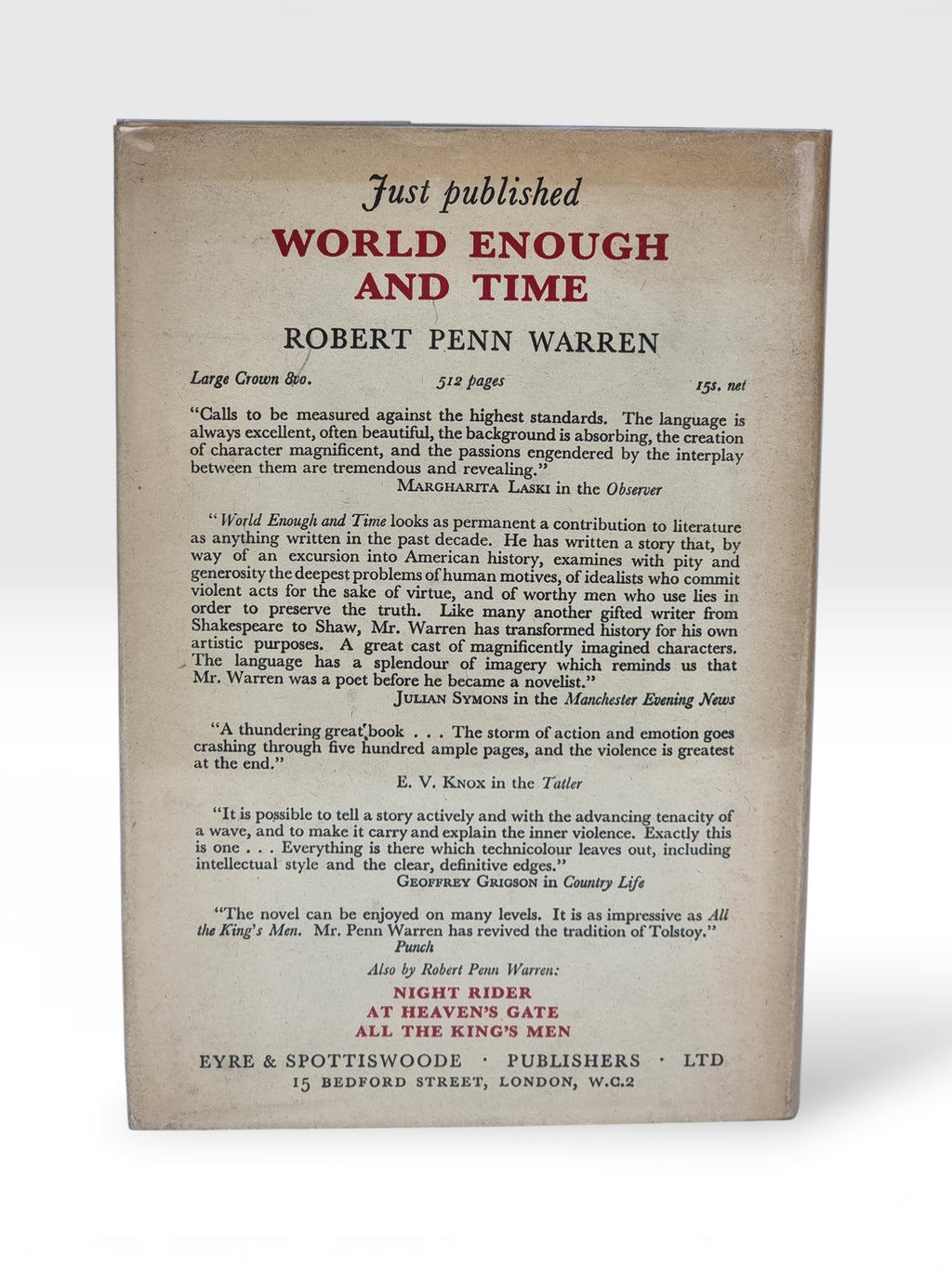 The Circus in the Attic, Robert Penn Warren — 1st Edition
