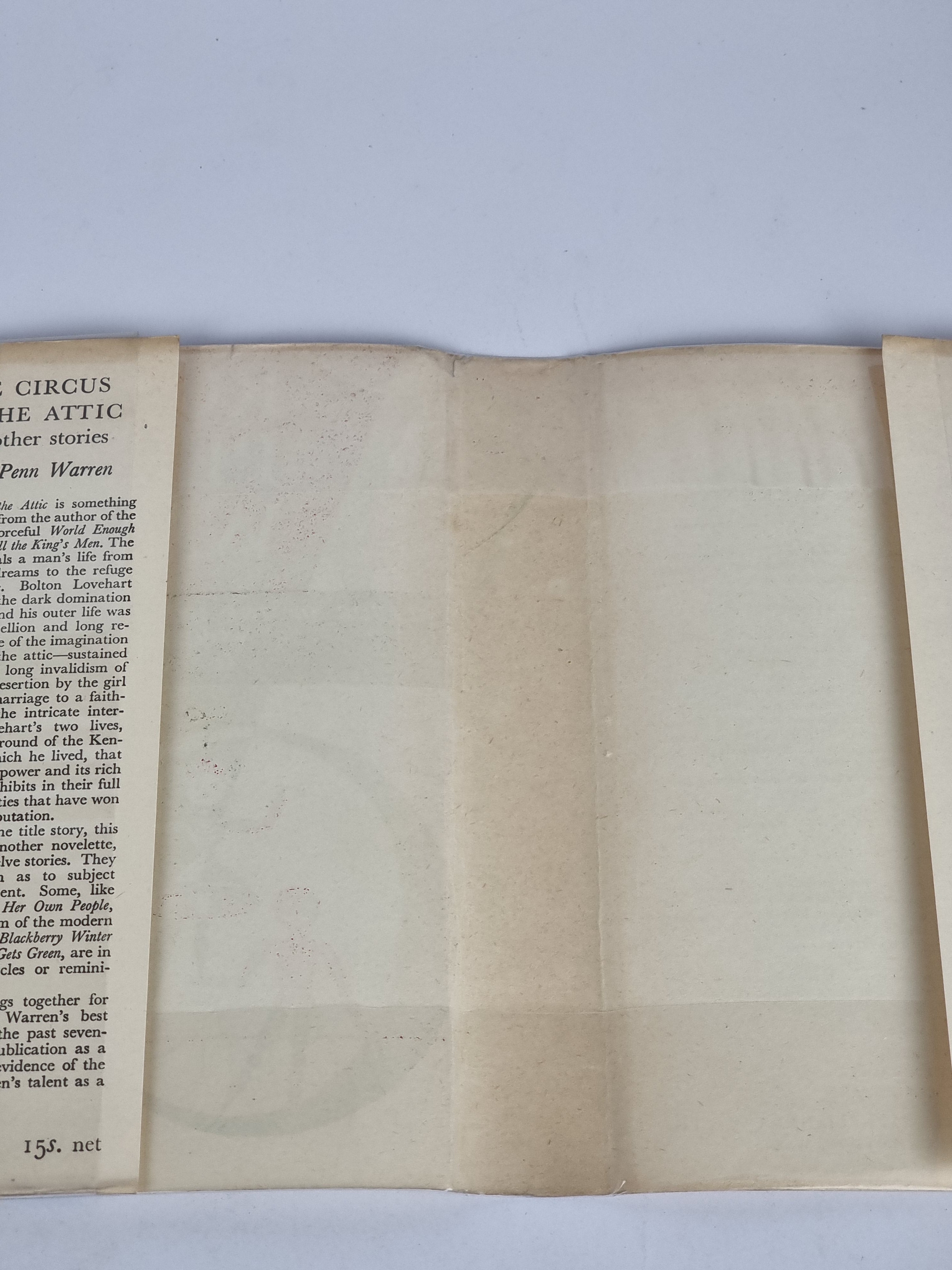 The Circus in the Attic, Robert Penn Warren — 1st Edition