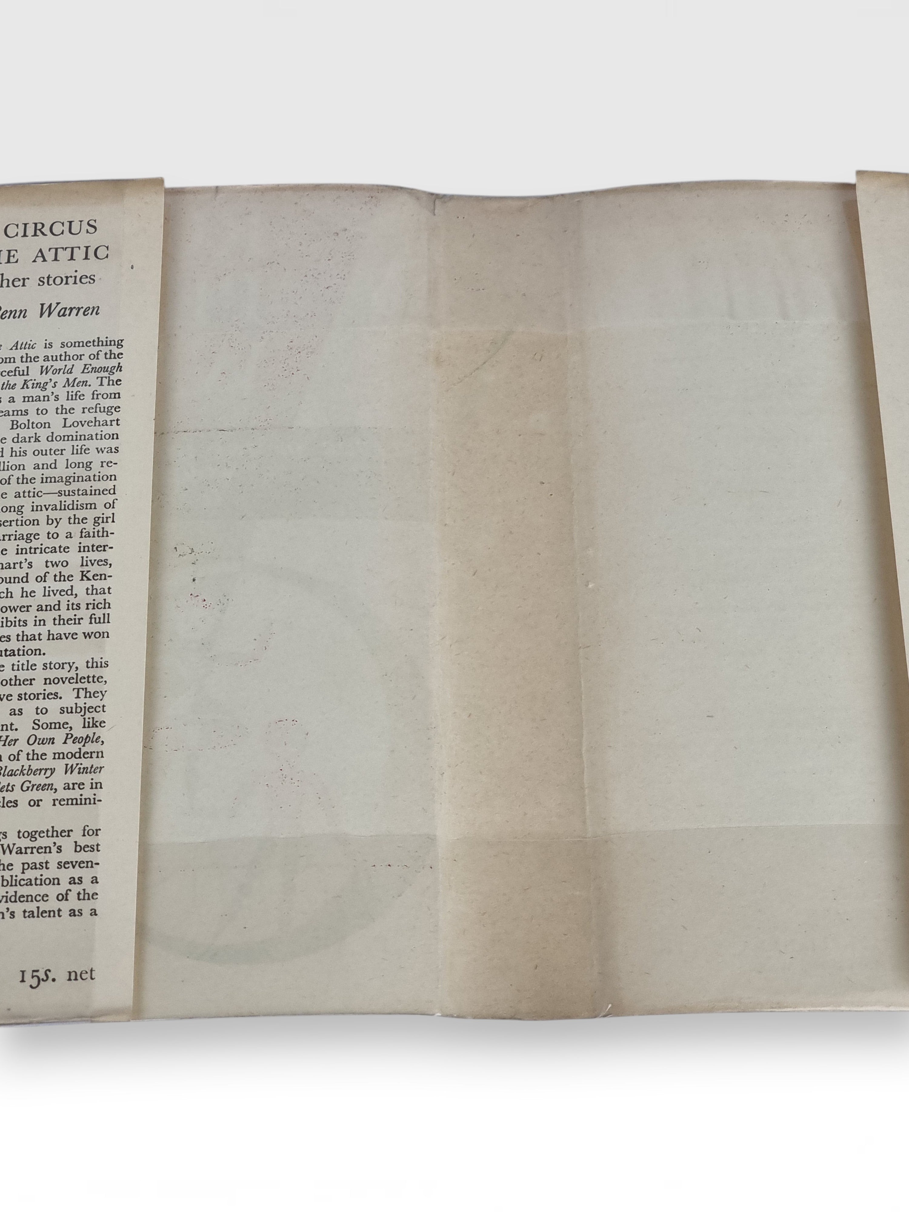 The Circus in the Attic, Robert Penn Warren — 1st Edition