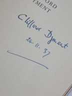 First Day, Clifford Dyment — 1st Edition, Signed