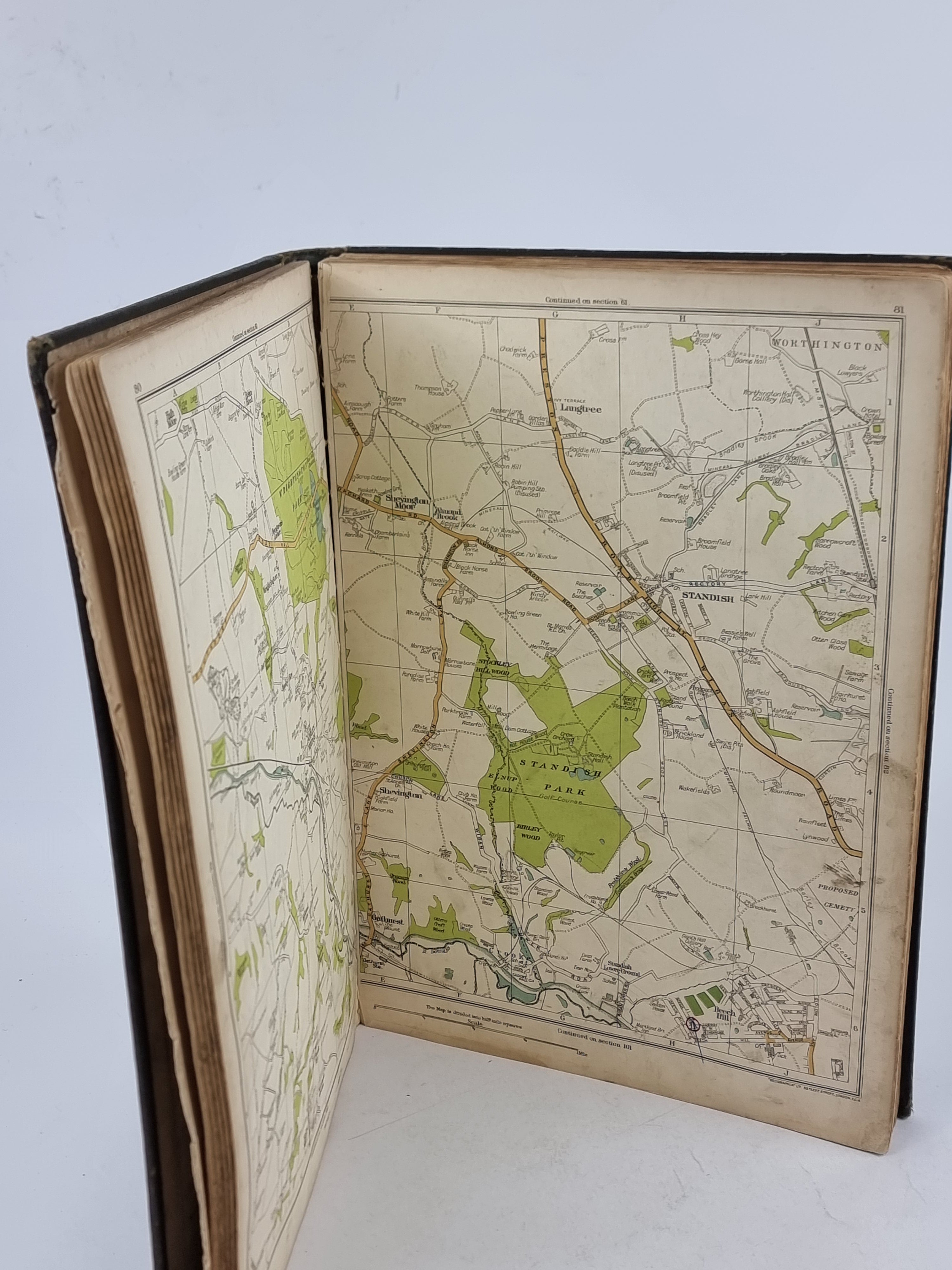 The Authentic Map Directory of South Lancashire, (edited by) James Bain — 1st Ed