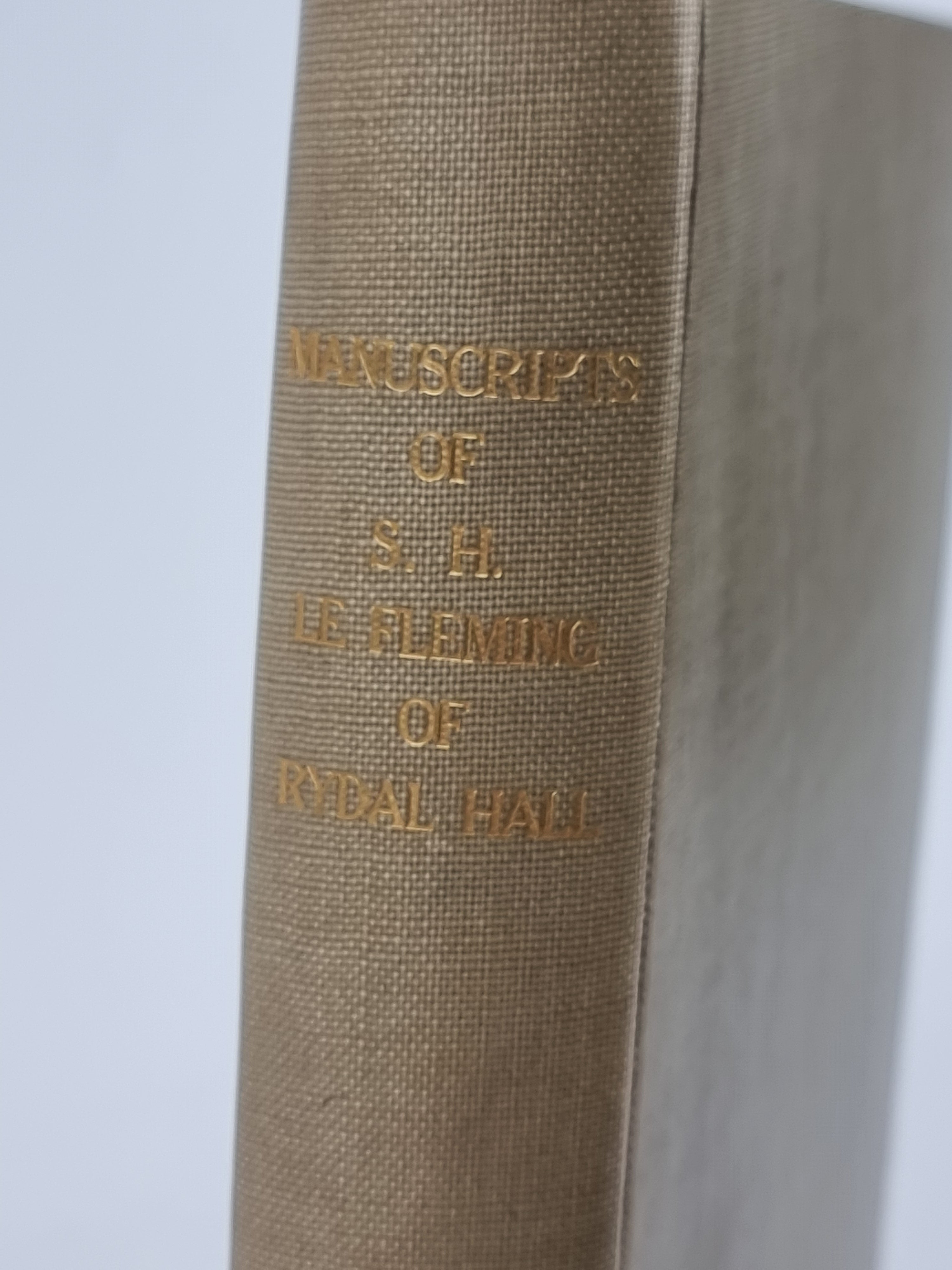 Manuscripts of S. H. LE Fleming, ESQ., of Rydal Hall, Historical Manuscripts Commission