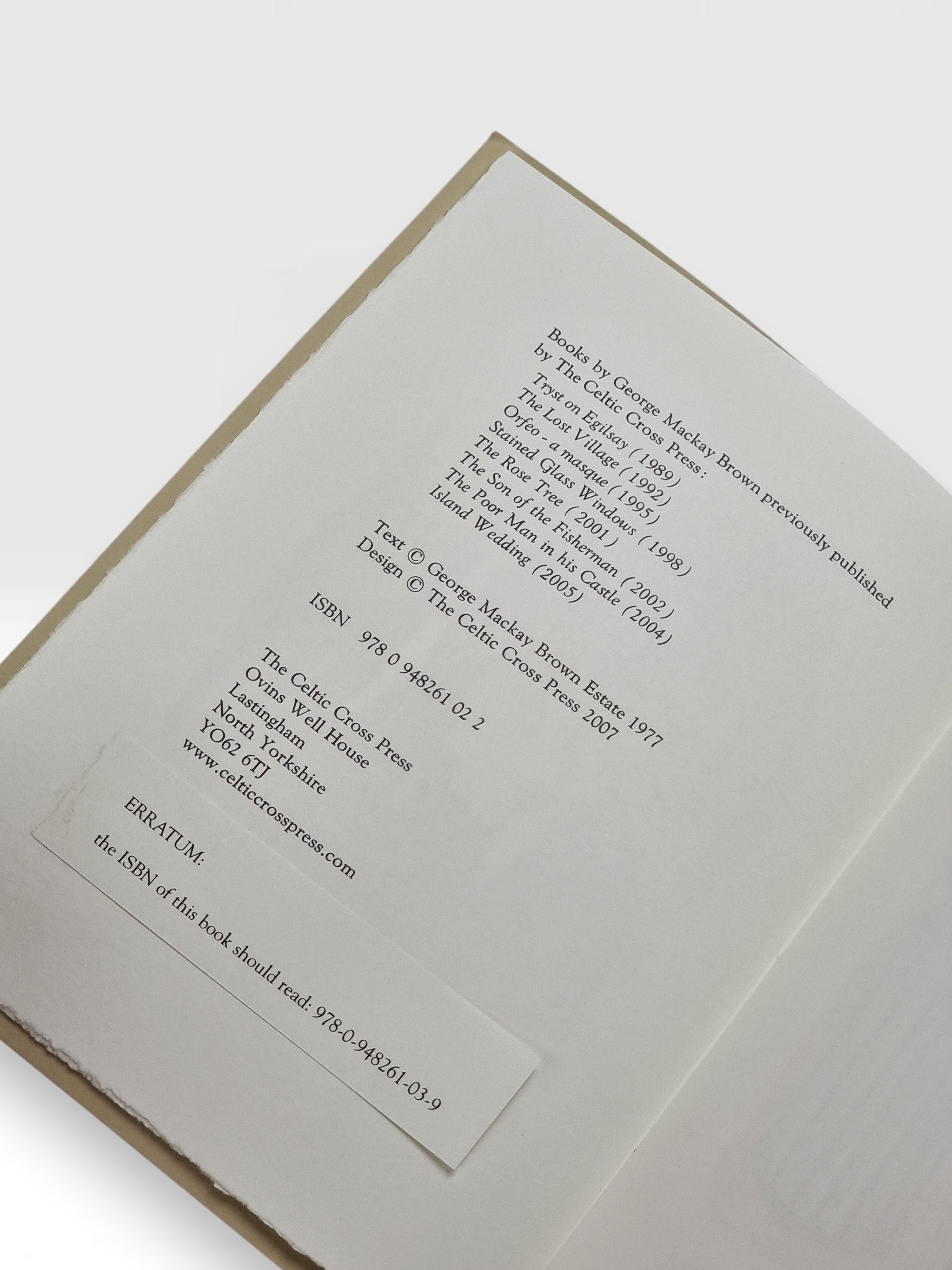 The Fairground Poet, George Mackay Brown — 1st Edition, Limited