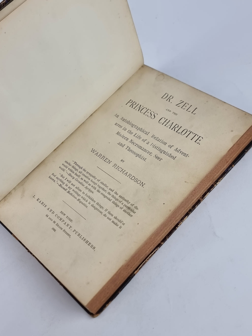 Dr. Zell and the Princess Charlotte, Warren Richardson — 1st Edition