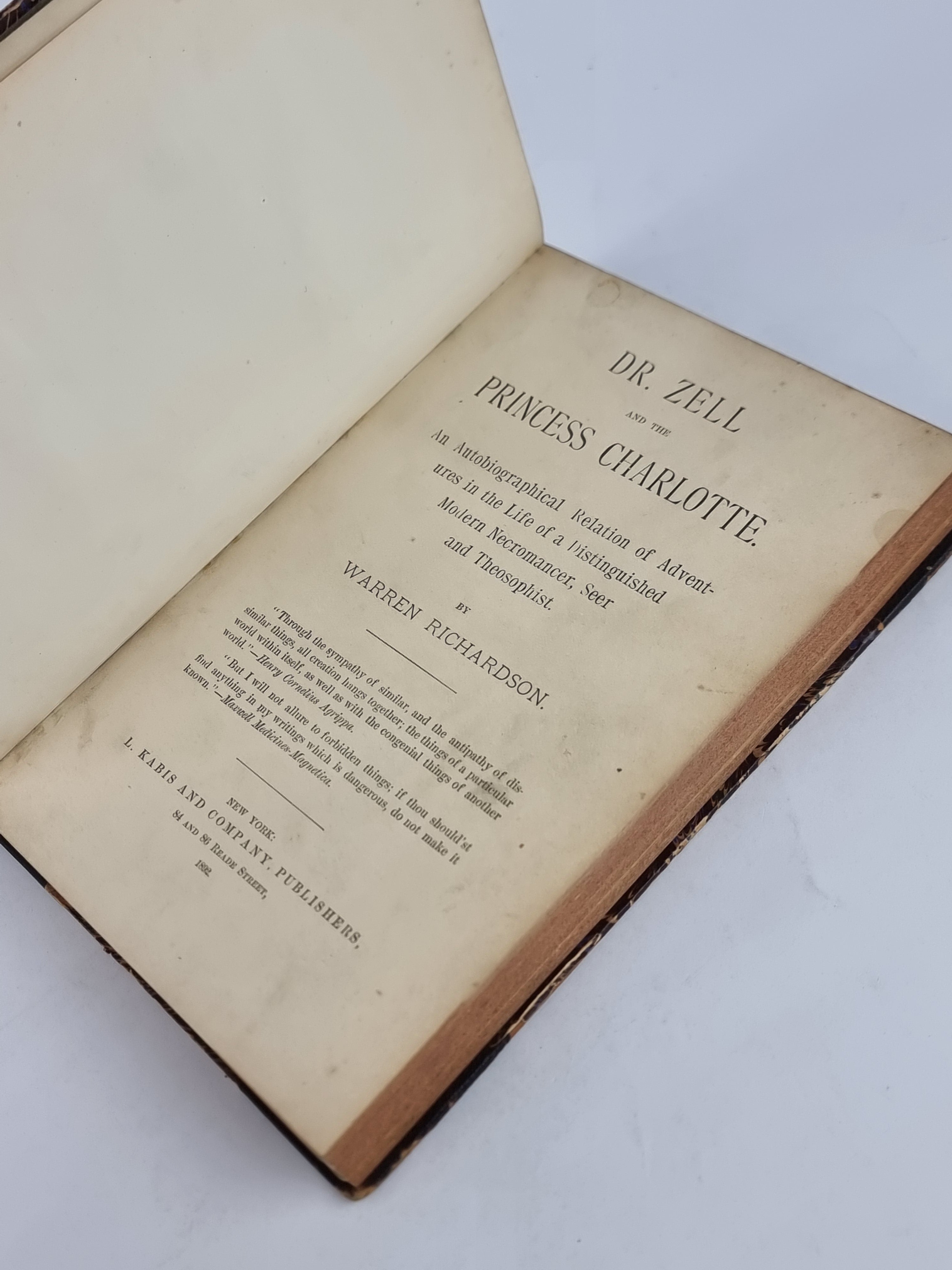 Dr. Zell and the Princess Charlotte, Warren Richardson — 1st Edition