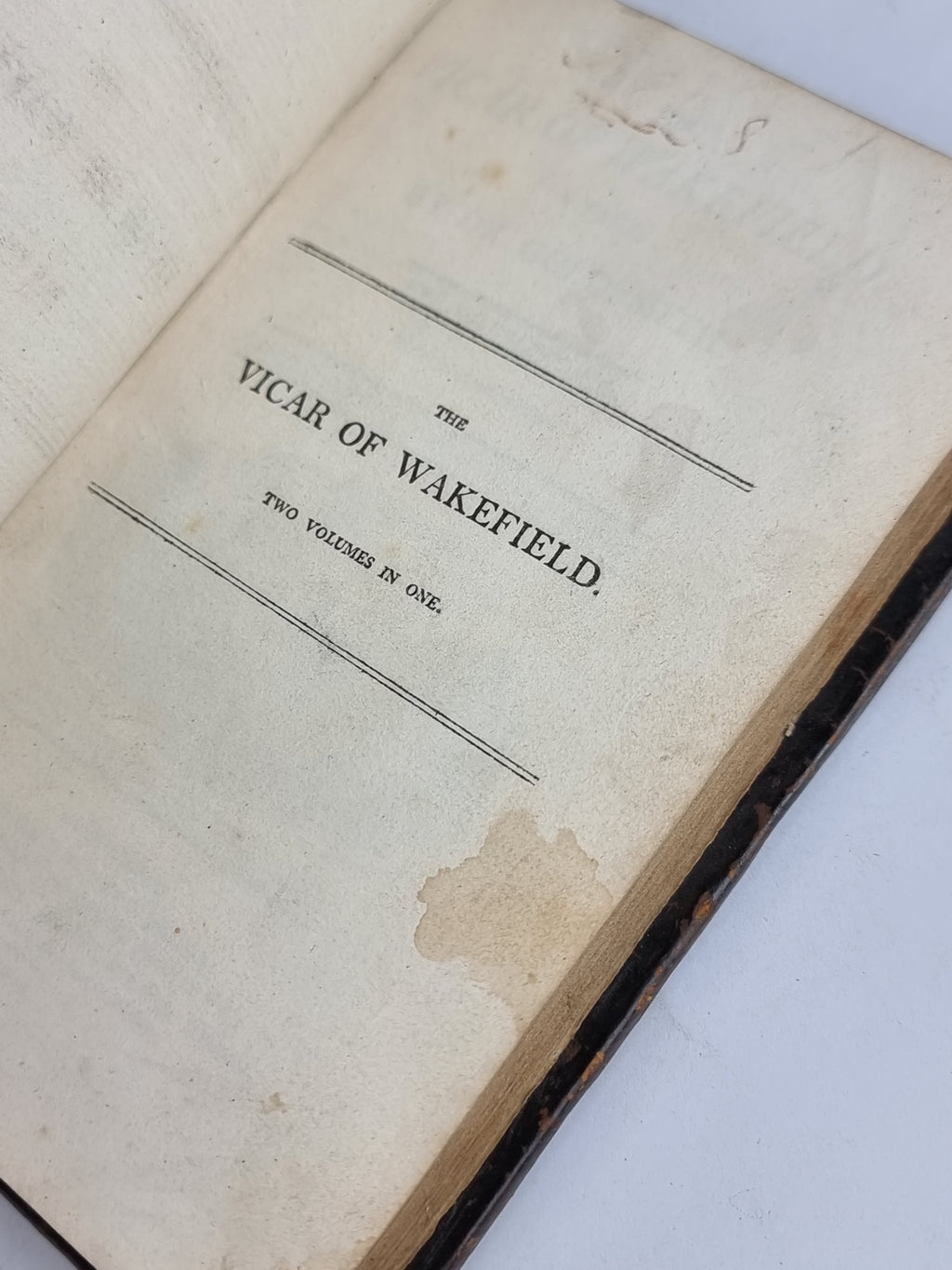 The Vicar of Wakefield. A Tale., Dr. Oliver Goldsmith — 1st Edition Thus