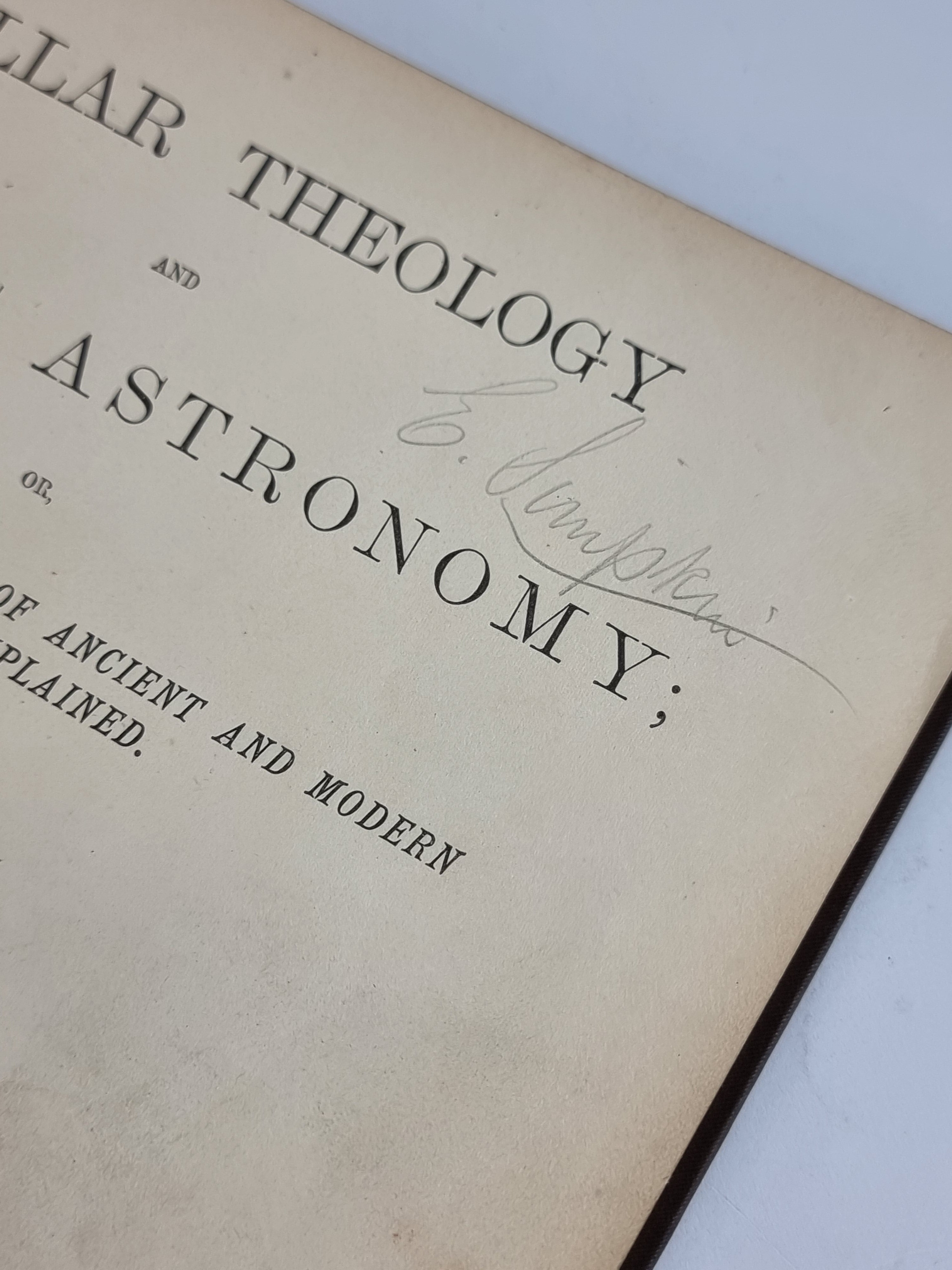 Stellar Theology and Masonic Astronomy, Robert Hewitt Brown — 1st Edition