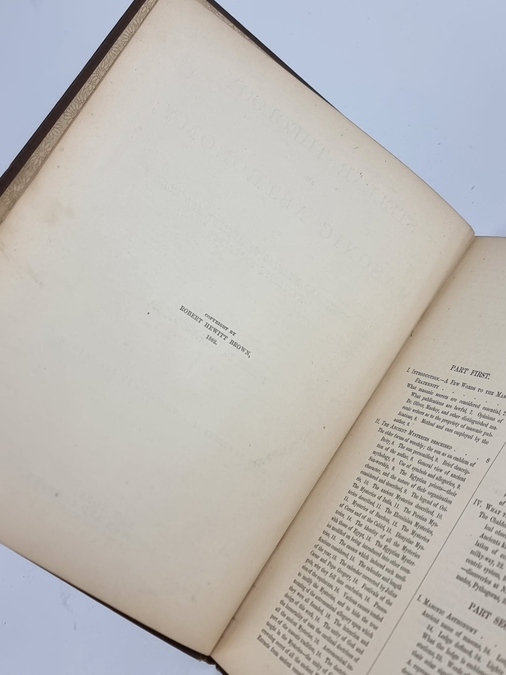 Stellar Theology and Masonic Astronomy, Robert Hewitt Brown — 1st Edition