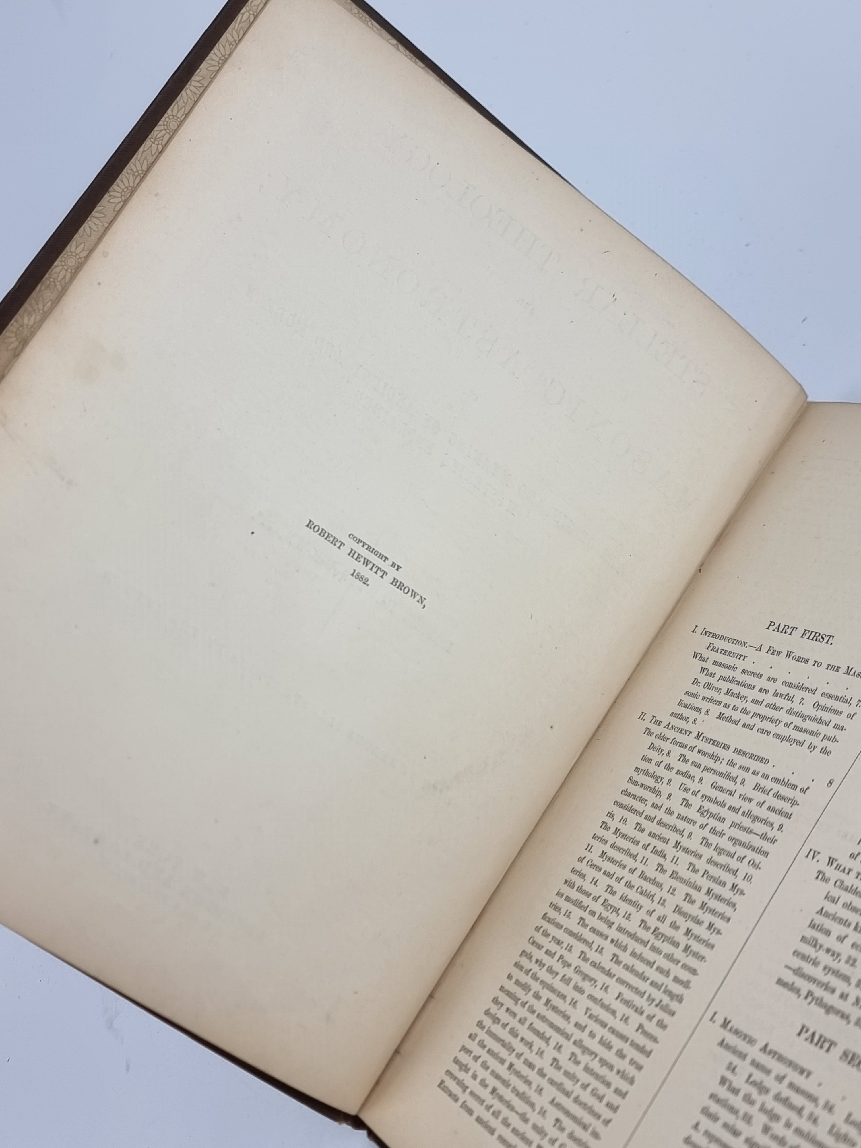 Stellar Theology and Masonic Astronomy, Robert Hewitt Brown — 1st Edition