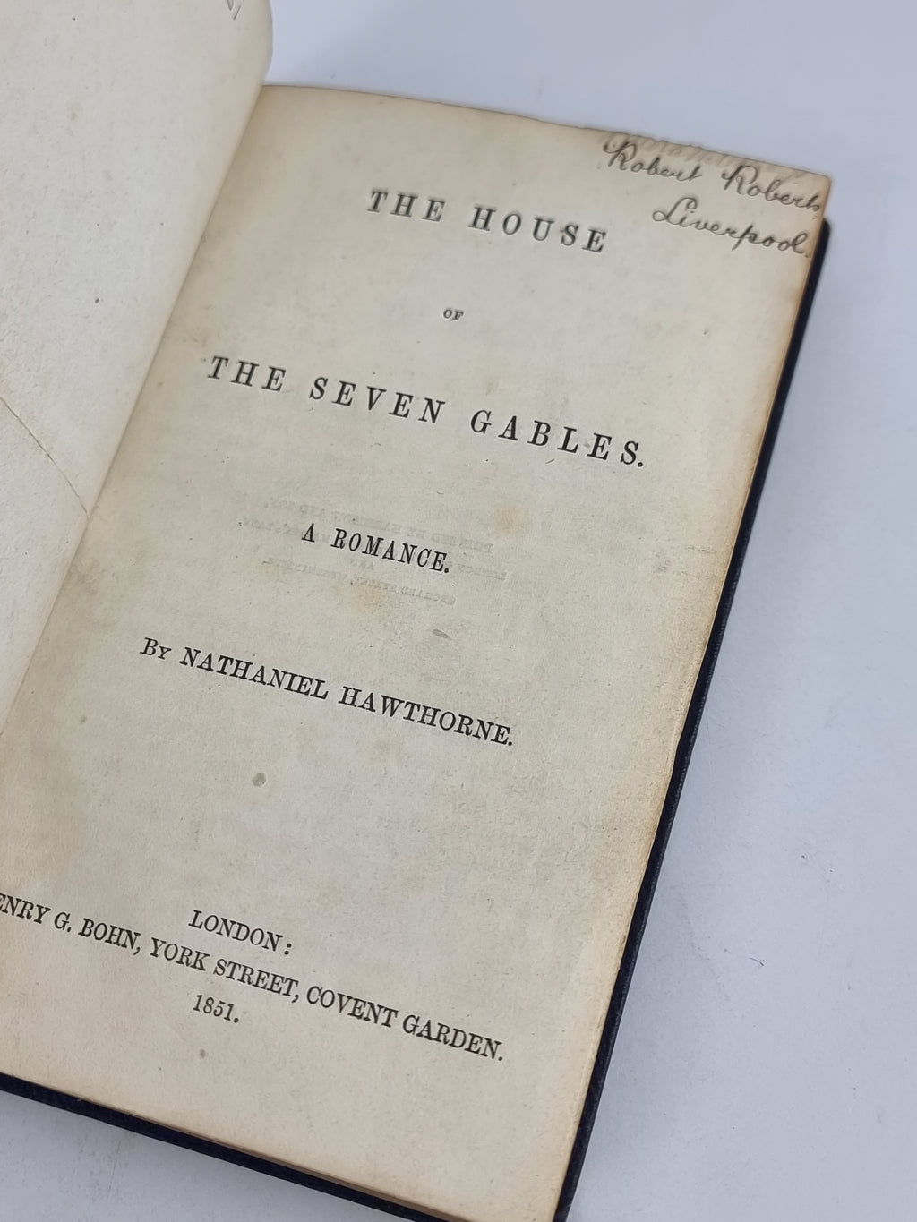 The House of the Seven Gables, Nathaniel Hawthorne — 1st UK Edition