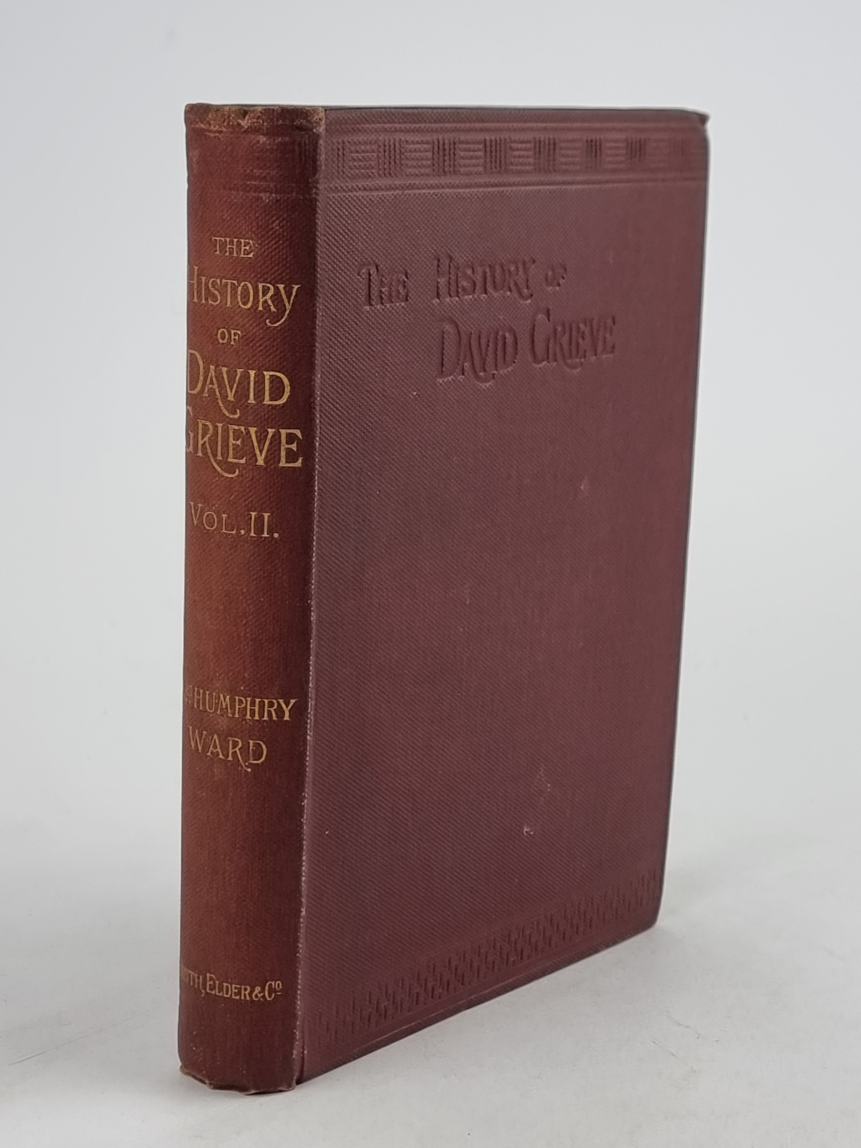 The History of David Grieve, Mrs. Humphry Ward — 1st Edition