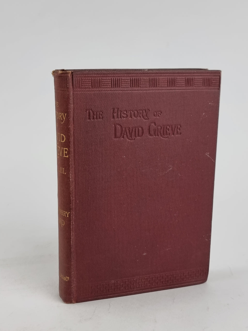 The History of David Grieve, Mrs. Humphry Ward — 1st Edition