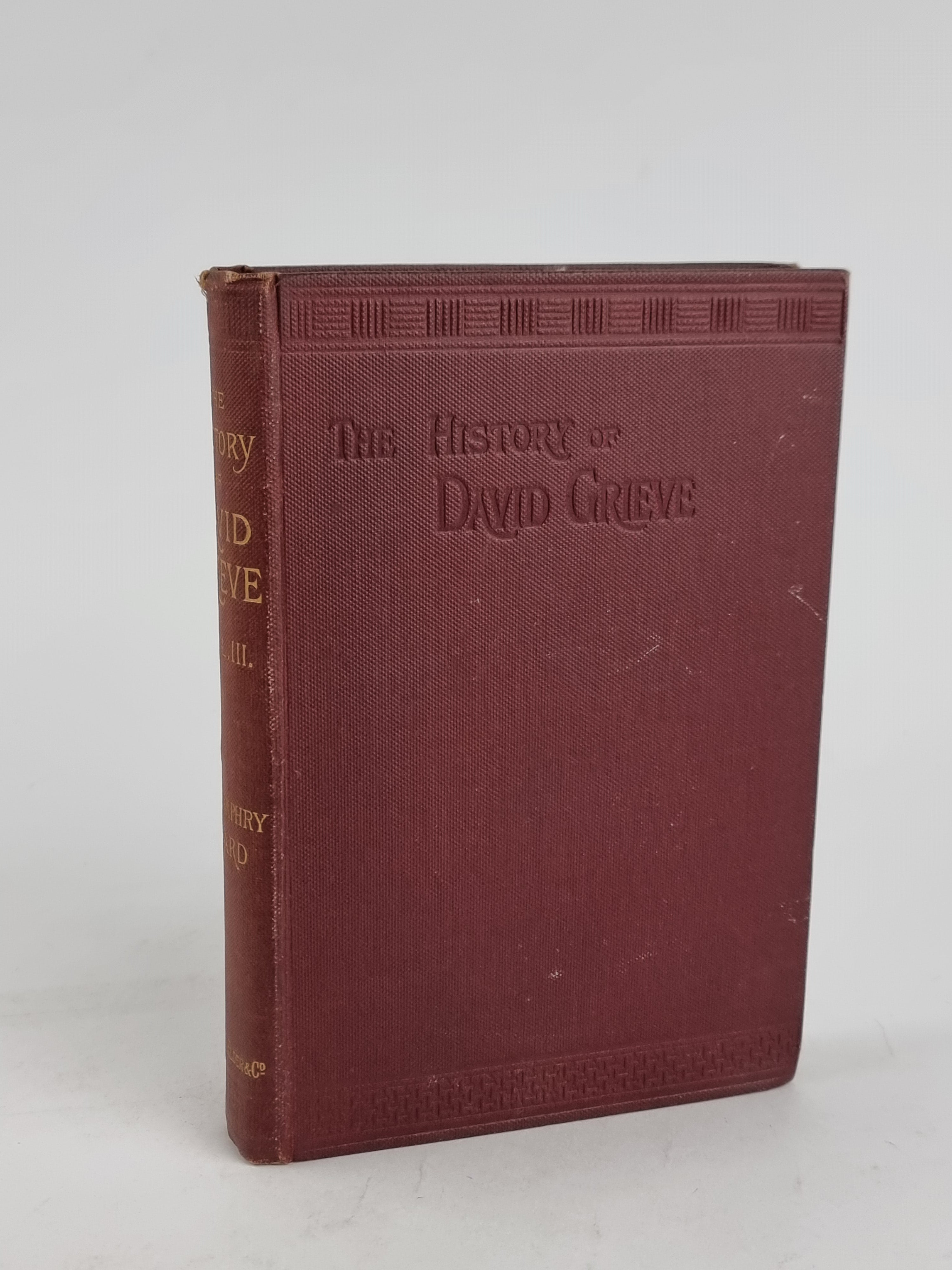 The History of David Grieve, Mrs. Humphry Ward — 1st Edition