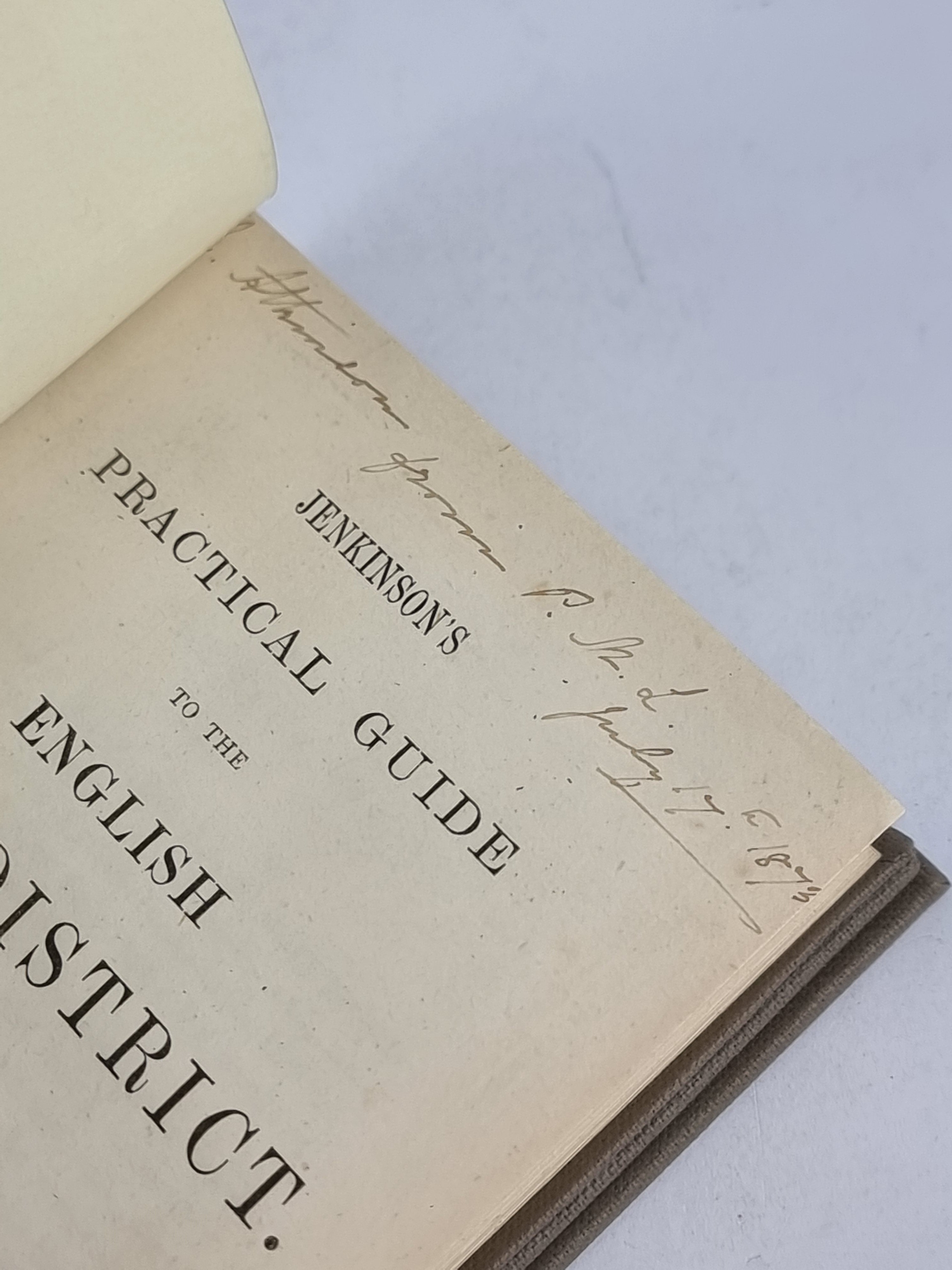 Jenkinson’s Practical Guide to the English Lake District, Henry Irwin Jenkinson — 1st Ed