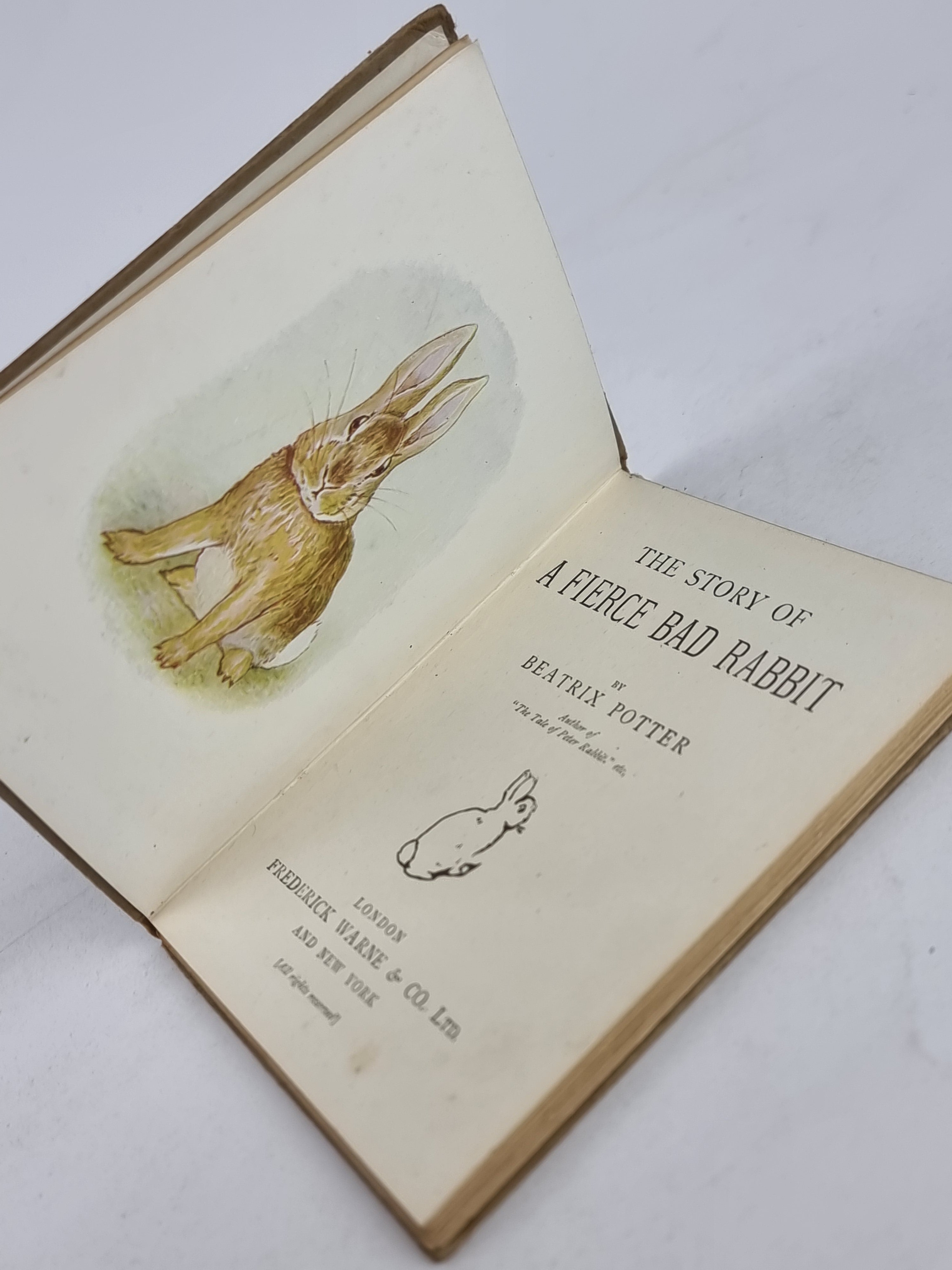 The Story of a Fierce Bad Rabbit, Beatrix Potter — Early Reprint
