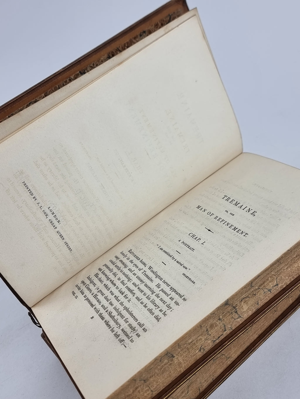 Tremaine, or The Man of Refinement, Robert Plumer Ward — 4th Edition, Signed