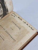 Tremaine, or The Man of Refinement, Robert Plumer Ward — 4th Edition, Signed