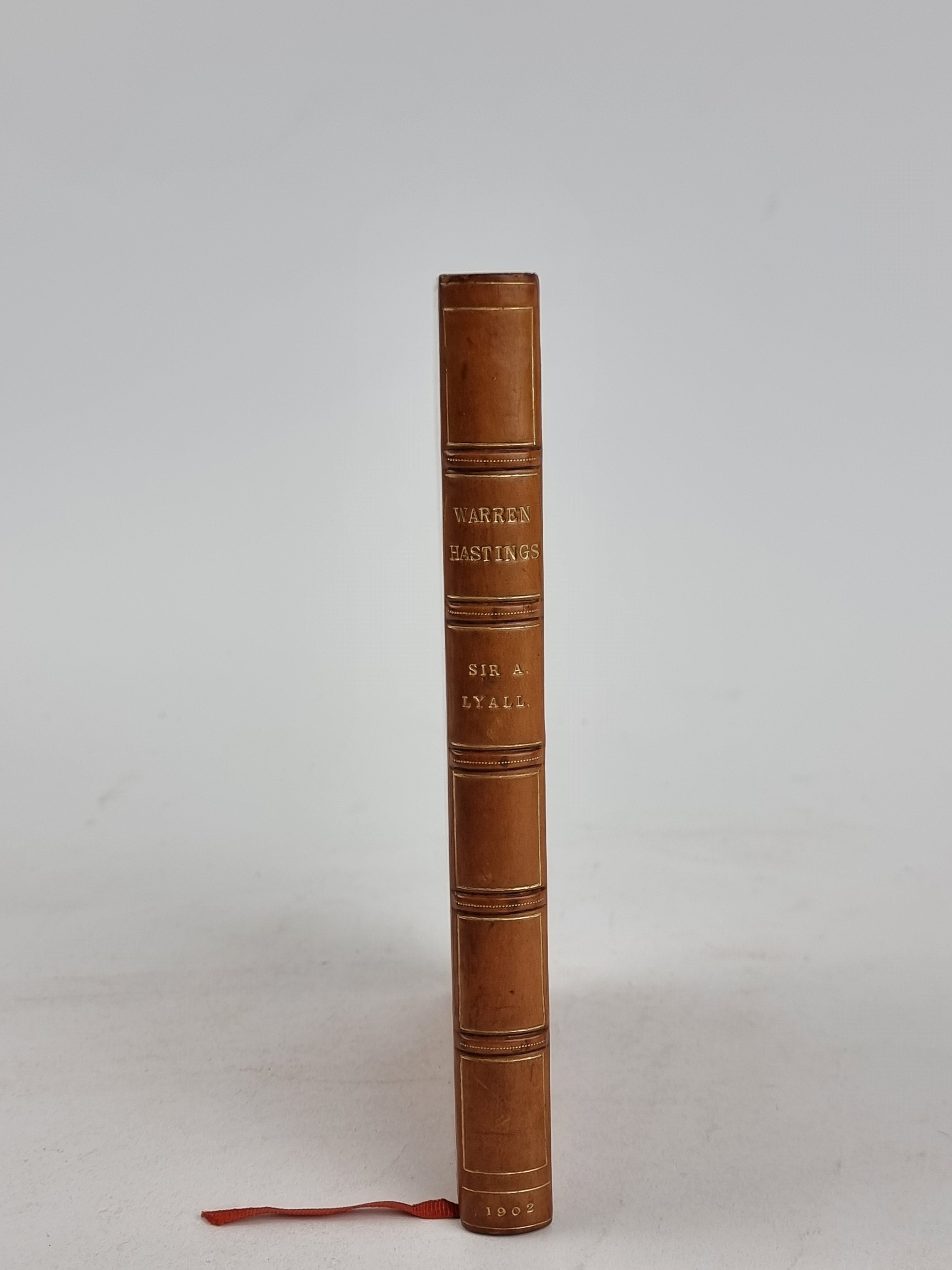 Warren Hastings, Sir A. Lyall — 1902 Reprint
