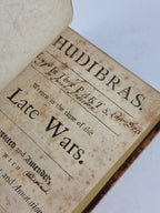 Hudibras, Samuel Butler — 1689 Collected Edition