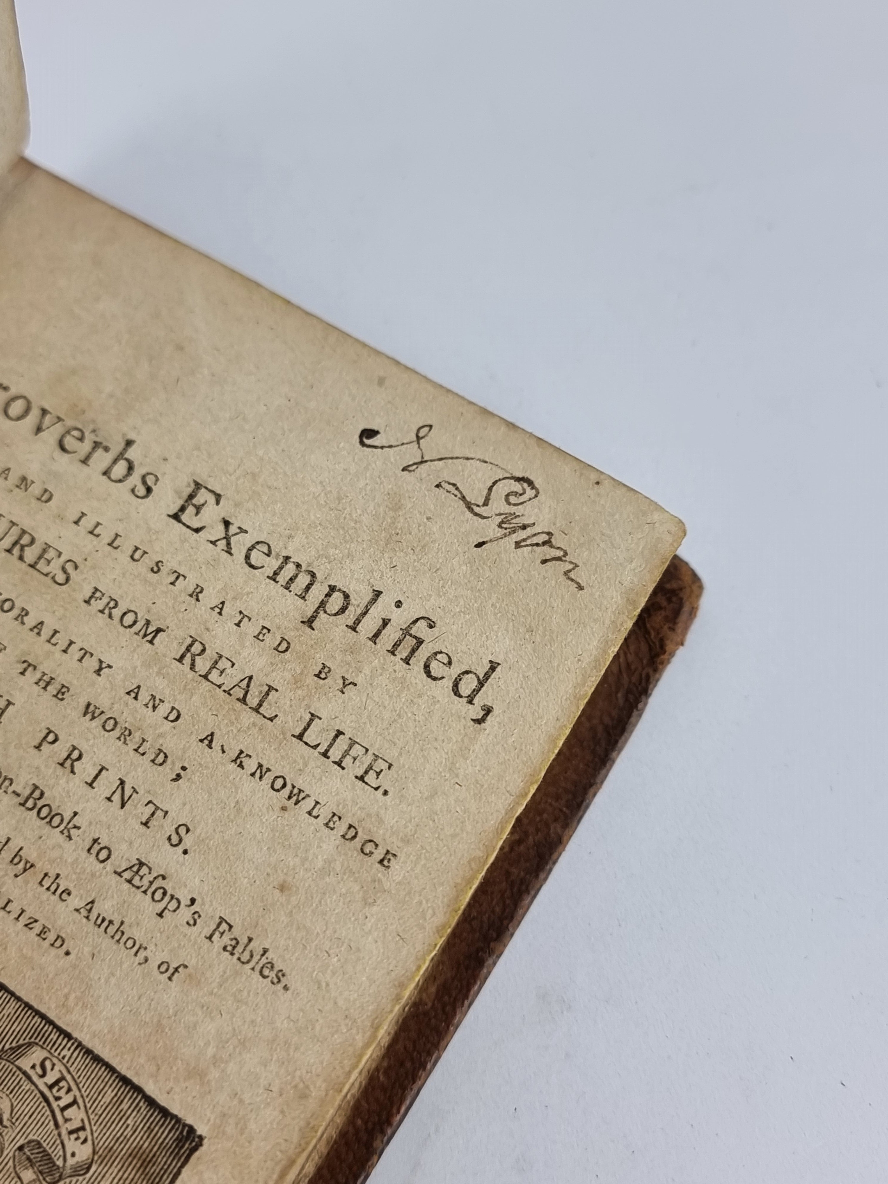 Proverbs Exemplified; Illustrated by Pictures from Real Life, Rev. John Trusler — 1st Ed