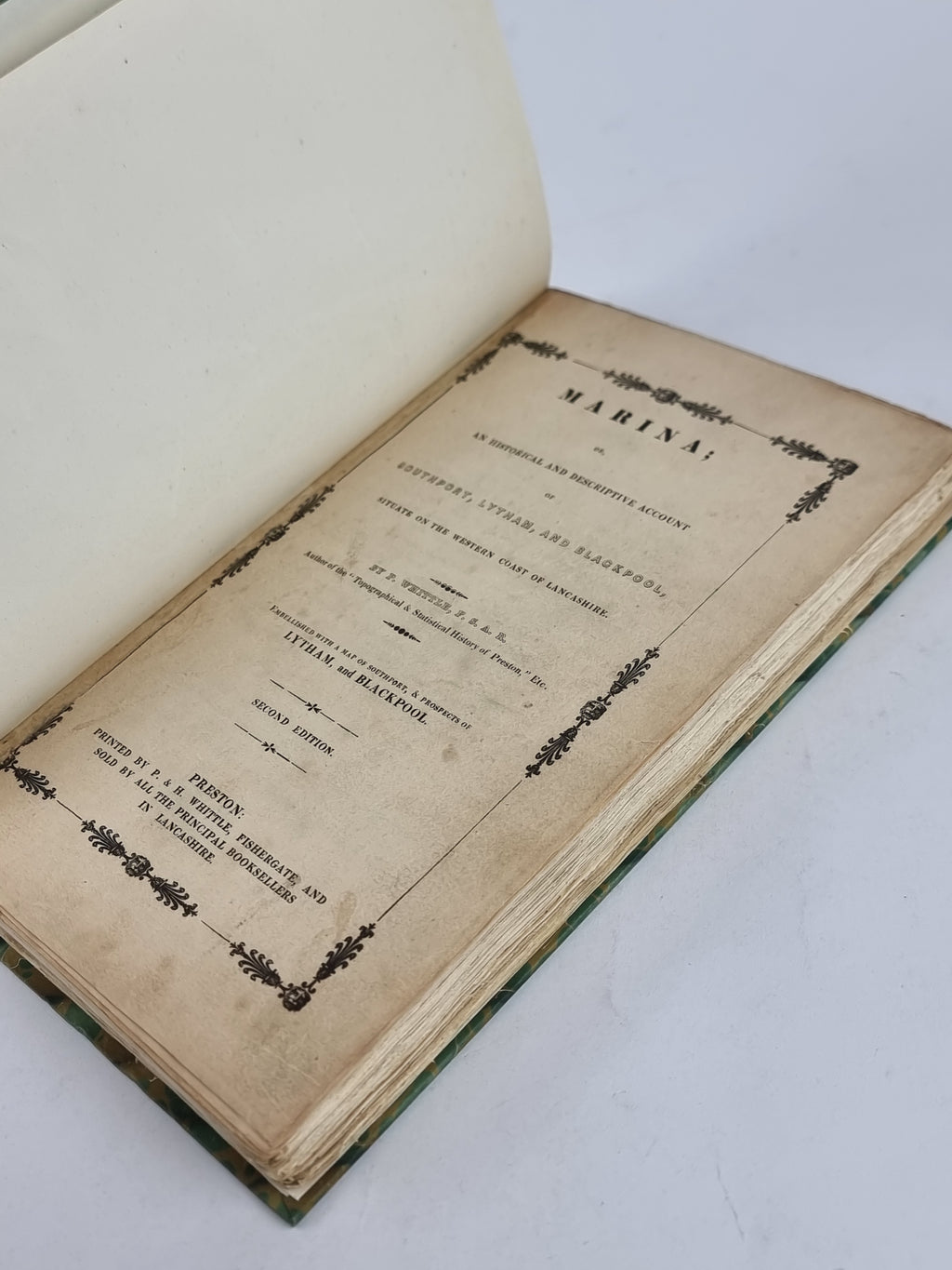 Marina; Historical and Descriptive Account of Southport, Lytham, and Blackpool, P. Whittle