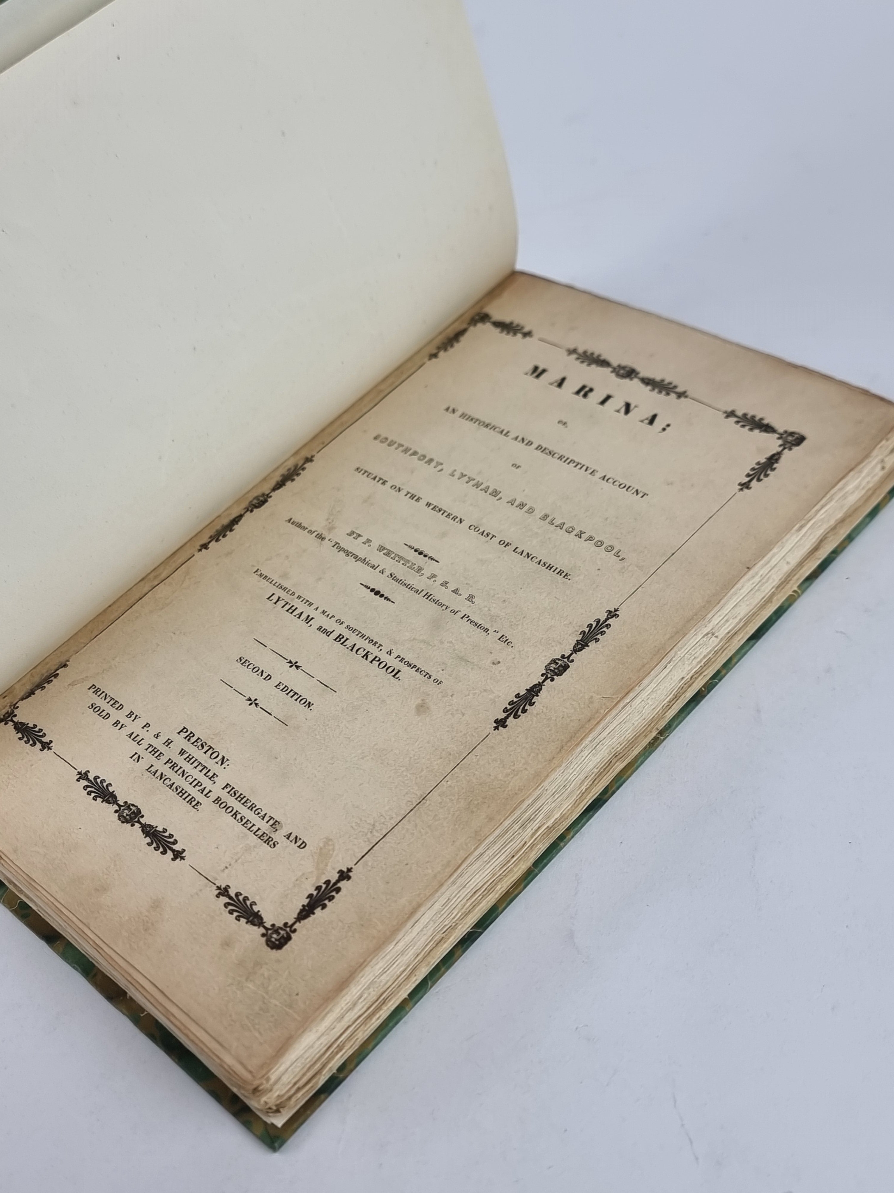 Marina; Historical and Descriptive Account of Southport, Lytham, and Blackpool, P. Whittle