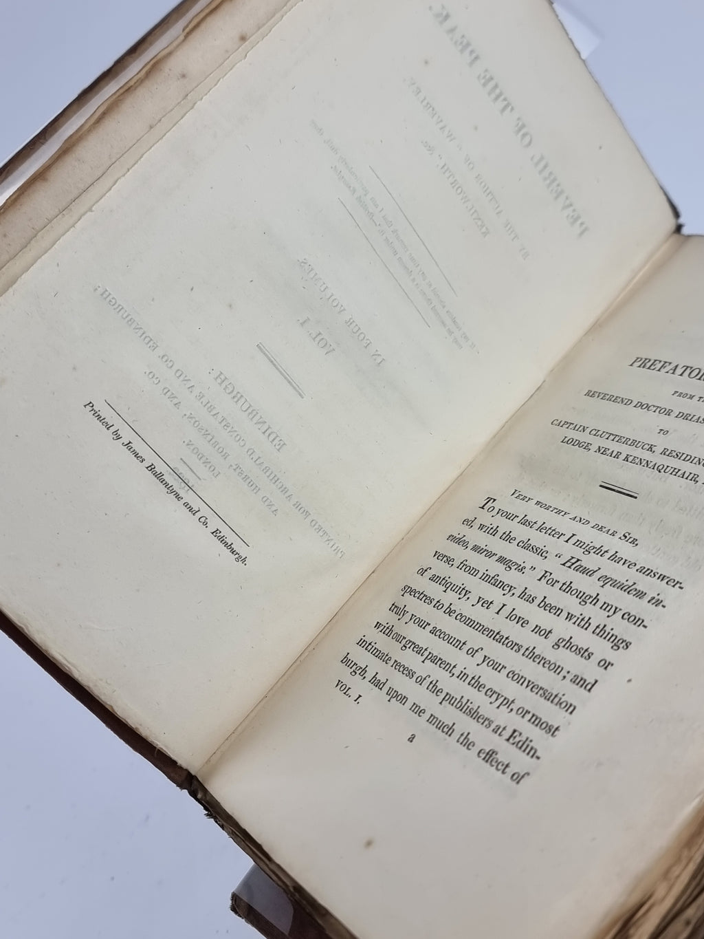 Peveril of the Peak, Sir Walter Scott — 1st Edition