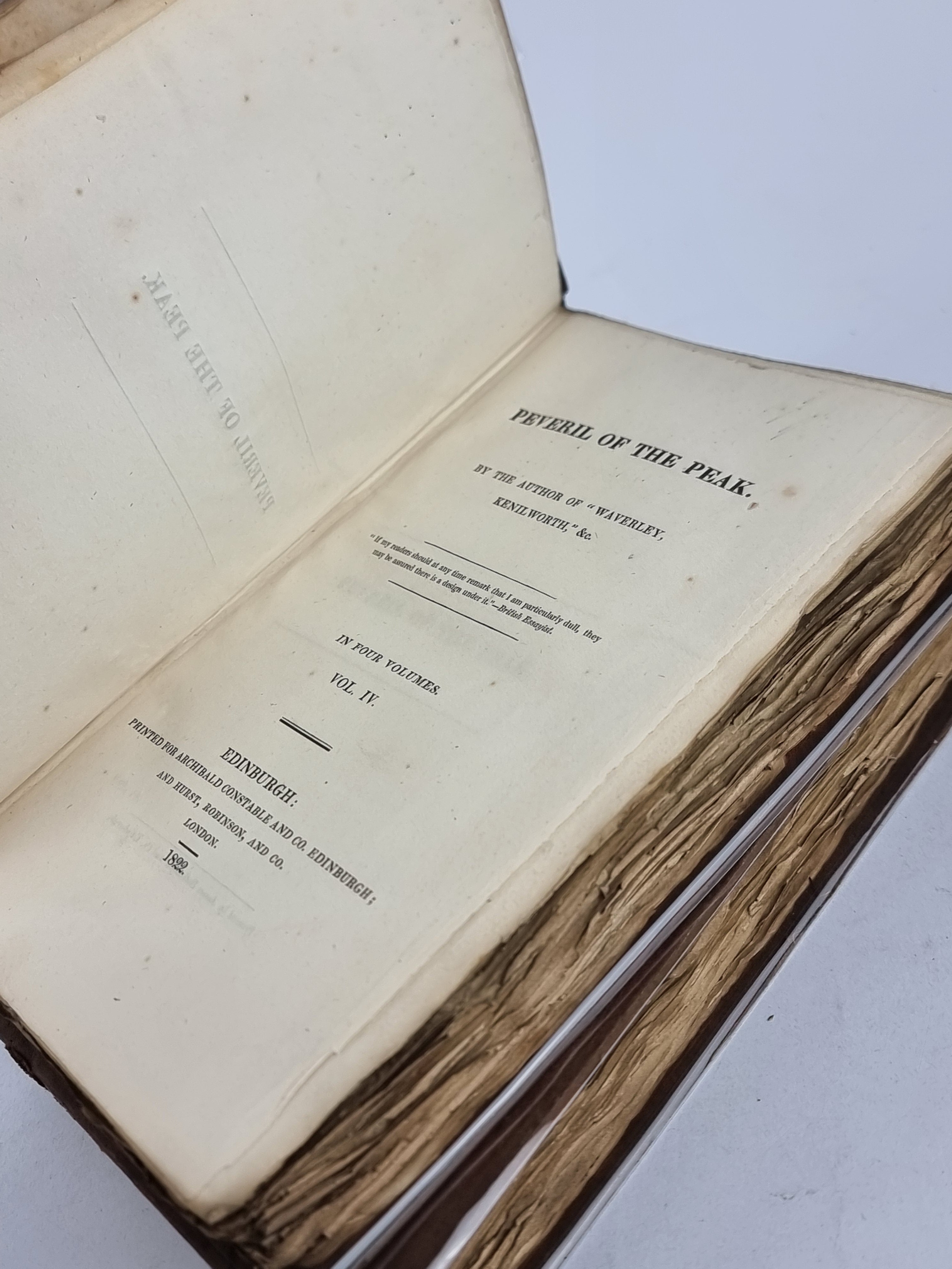 Peveril of the Peak, Sir Walter Scott — 1st Edition