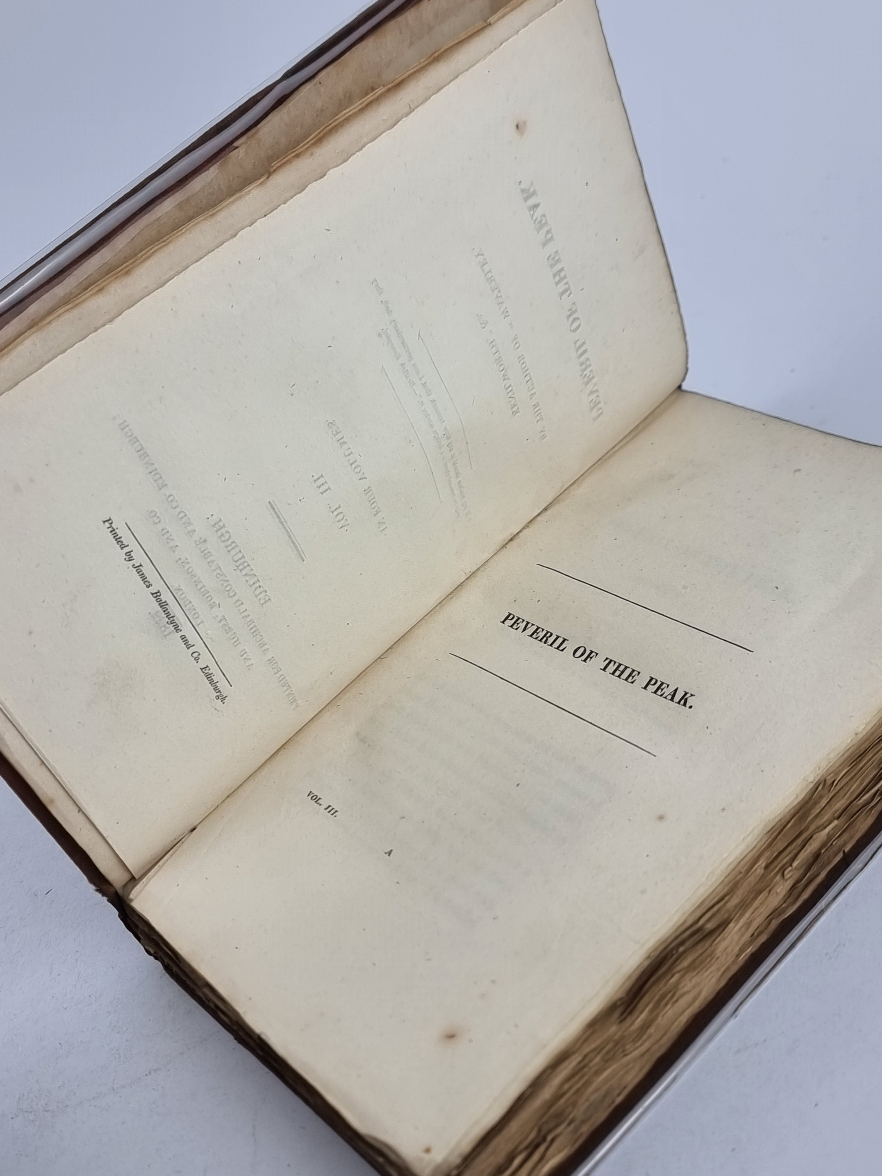 Peveril of the Peak, Sir Walter Scott — 1st Edition