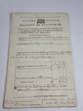 Stamp Office, Receipt and Discharge: Personal Estate of John Sparling, Edward Chaffers &amp; John Bolton