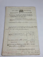 Stamp Office, Receipt and Discharge: Personal Estate of John Sparling, Edward Chaffers &amp; John Bolton