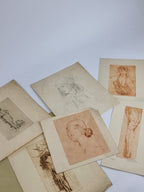 Original Etchings and Sketches, Violet Brunton — Original Presentation Collection