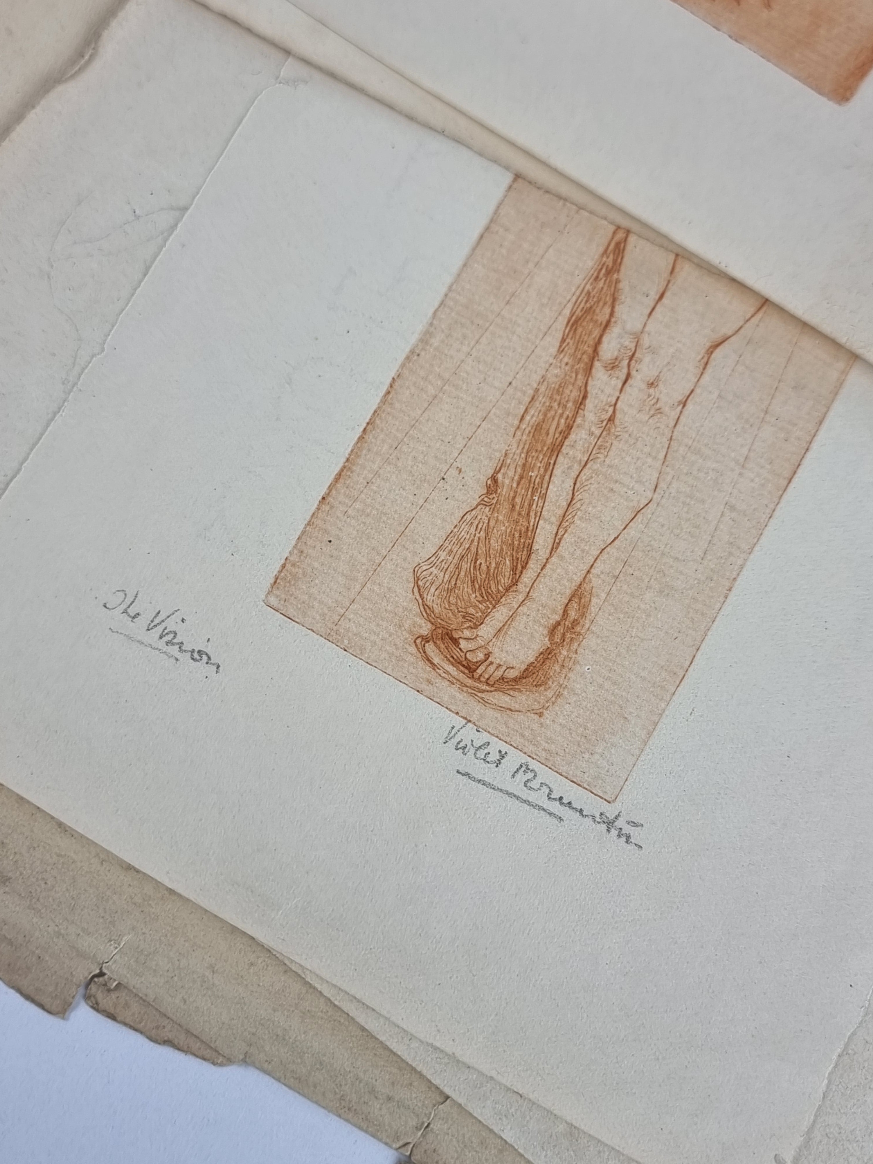 Original Etchings and Sketches, Violet Brunton — Original Presentation Collection