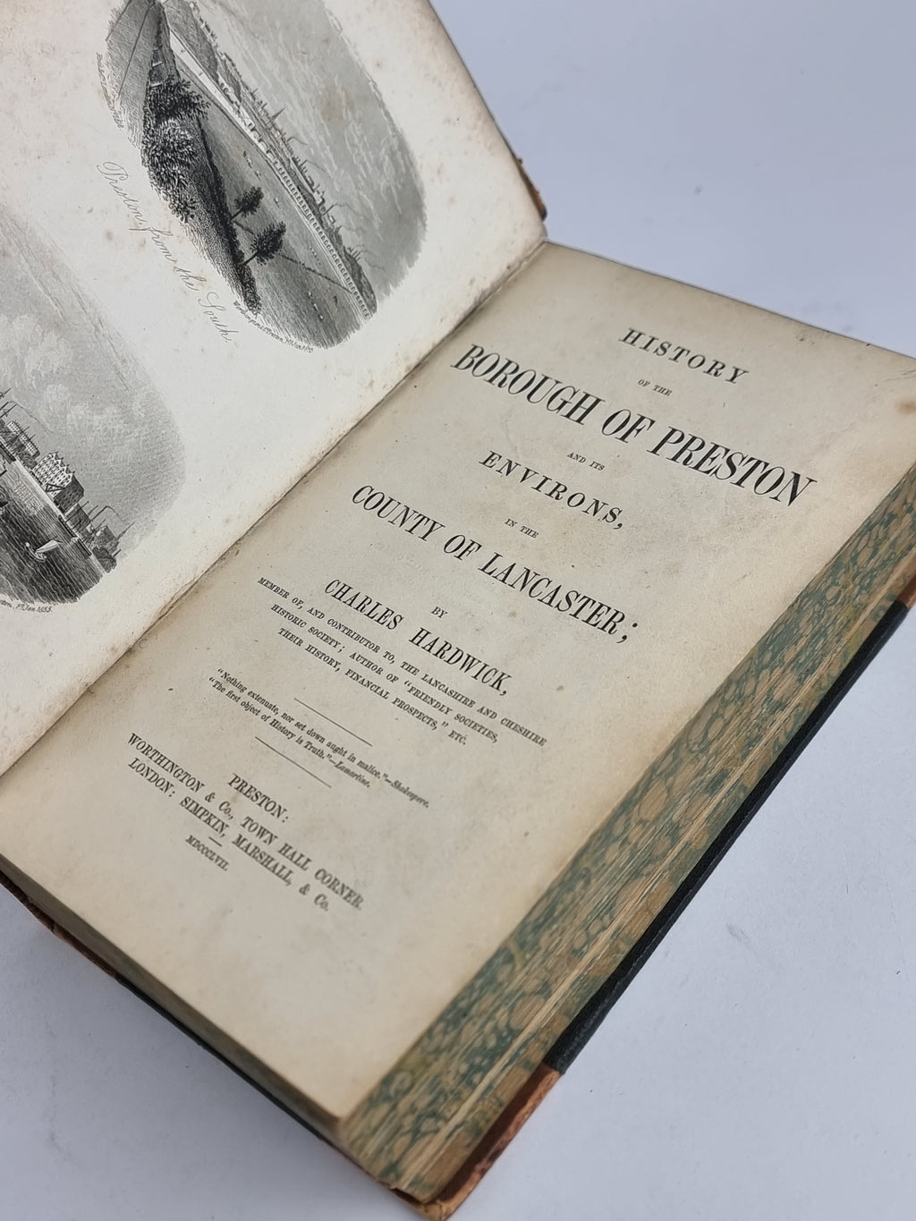 History of the Borough of Preston... Charles Hardwick — 1st Edition