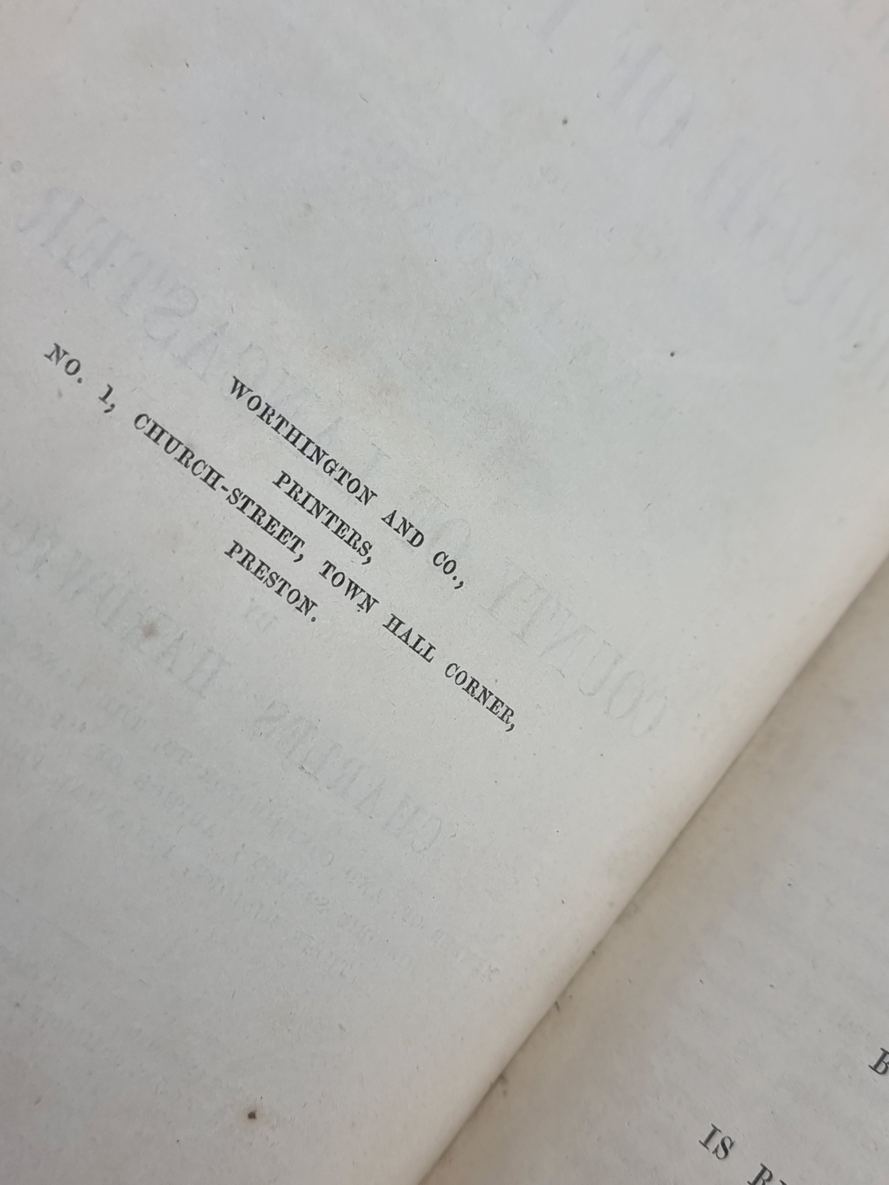 History of the Borough of Preston... Charles Hardwick — 1st Edition