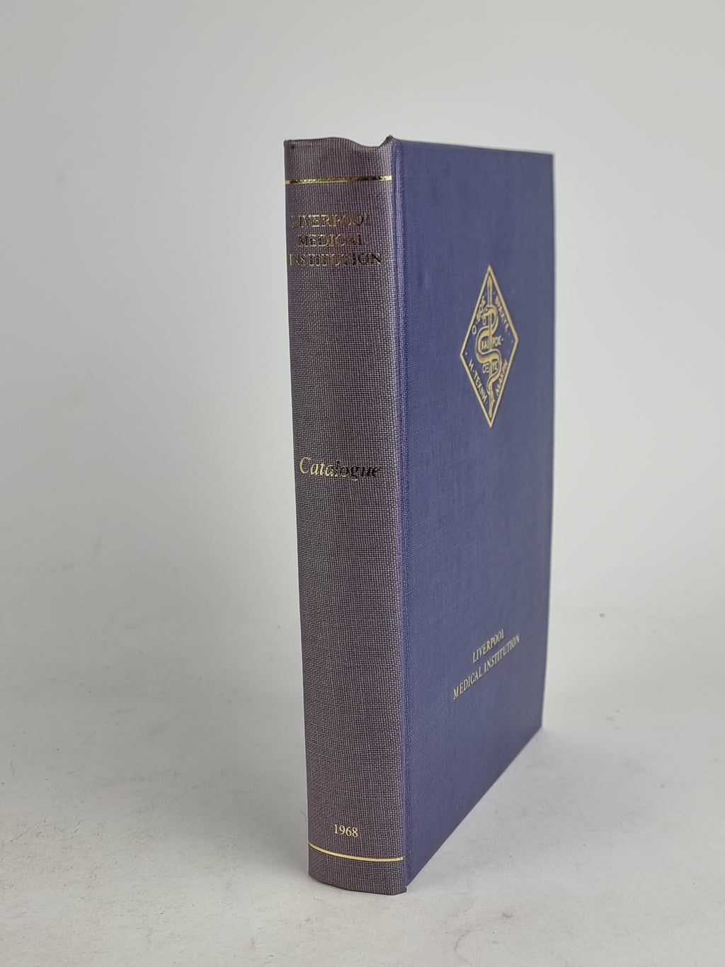 Catalogue of the Books in the Liverpool Medical Institution Library, W.A. Lee — 1st Ed
